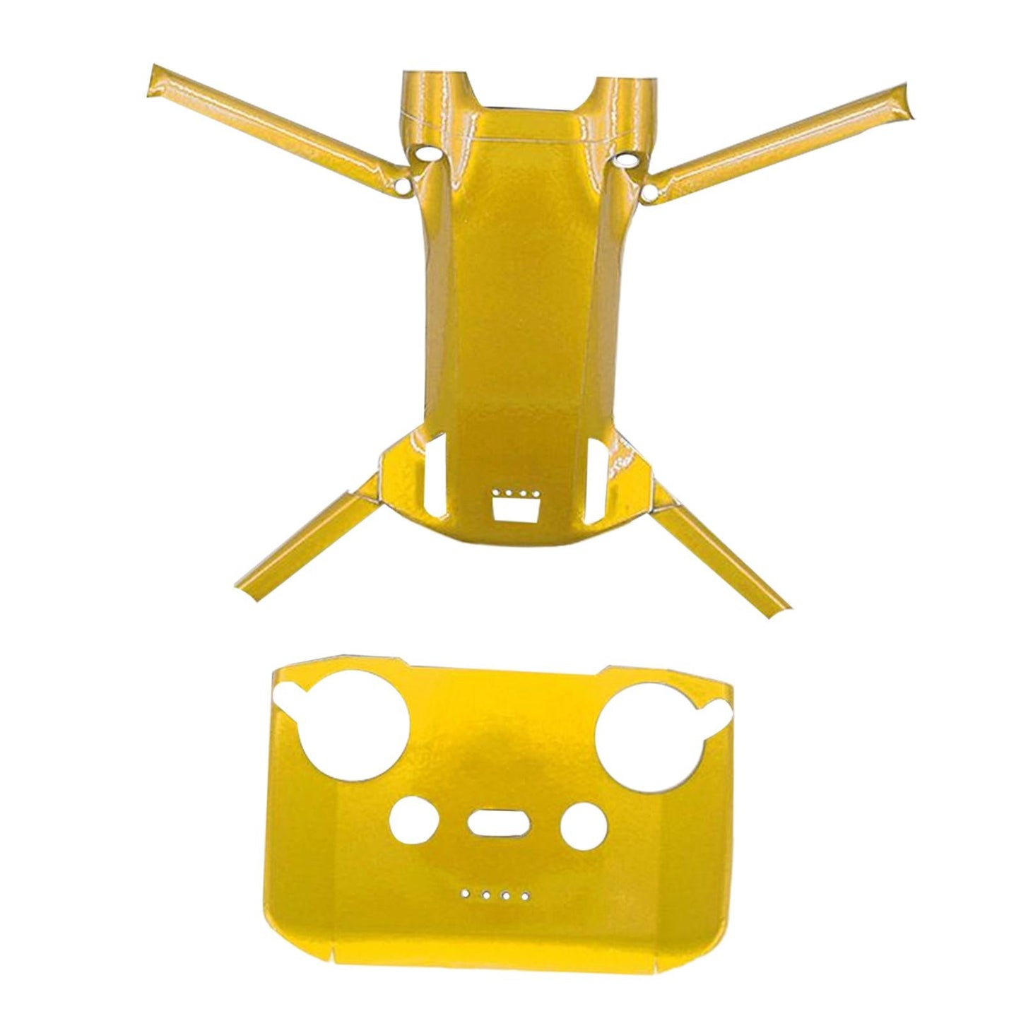 PVC Fluorescent Sticker Skin Protector for DJI Mini 3Pro Fluorescent Gold