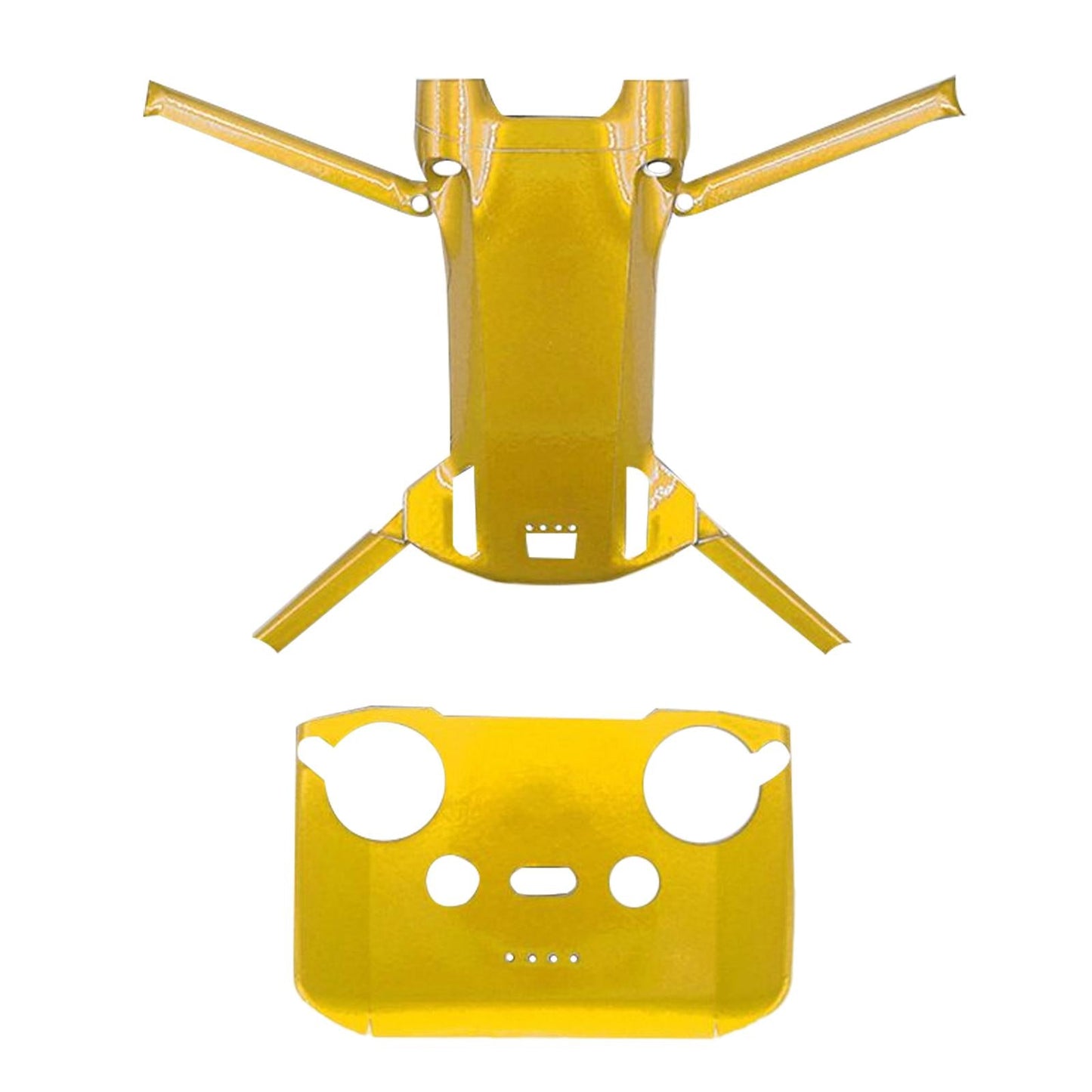PVC Fluorescent Sticker Skin Protector for DJI Mini 3Pro Fluorescent Gold