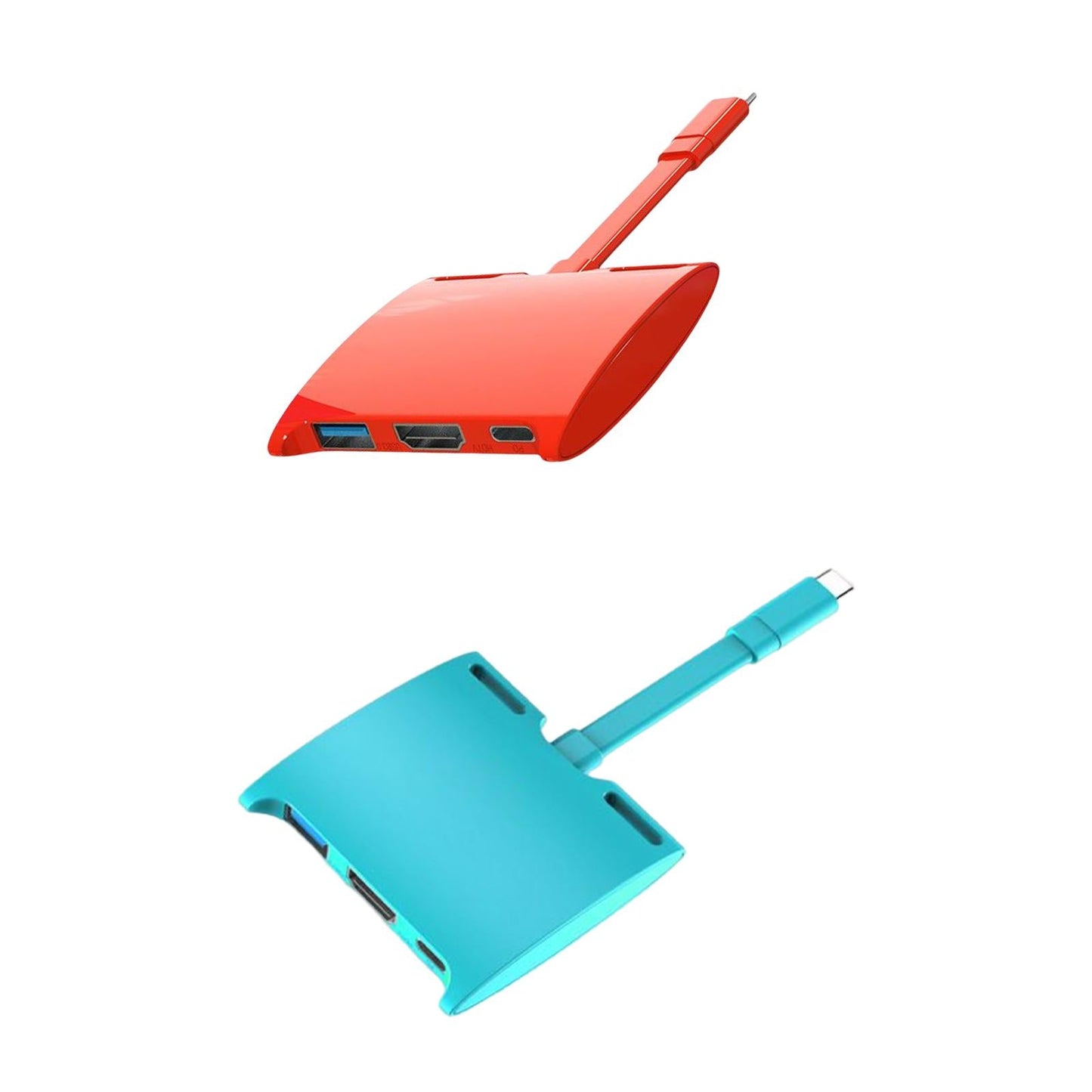 Docking Station for Switch Type C to 4K HDMI USB 3.0 PD 4K Red