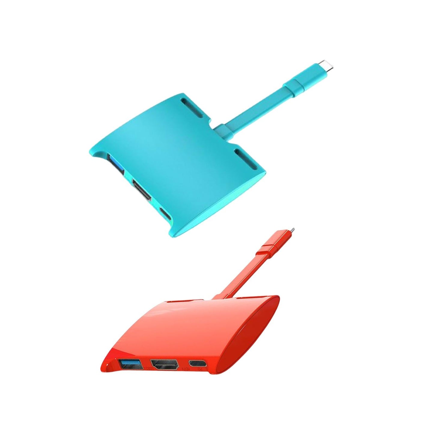 Docking Station for Switch Type C to 4K HDMI USB 3.0 PD 4K Red