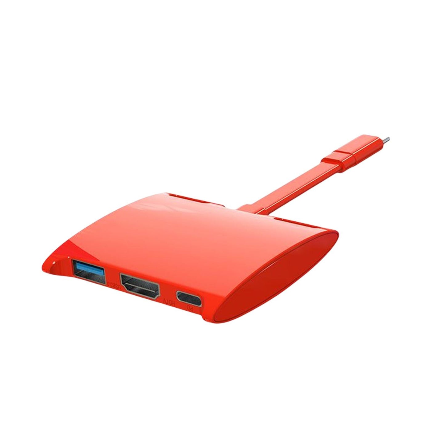 Docking Station for Switch Type C to 4K HDMI USB 3.0 PD 4K Red