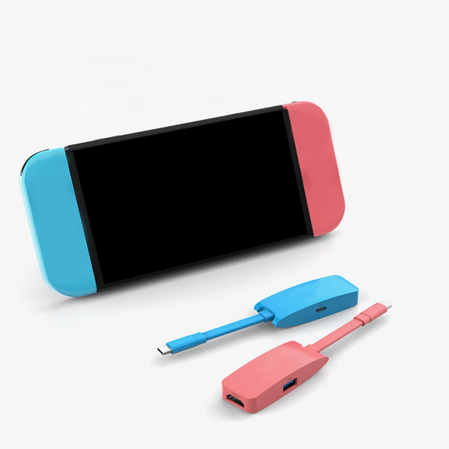 Docking Station for Switch Portable Dock Station HDMI Adapter Hub Dock Red