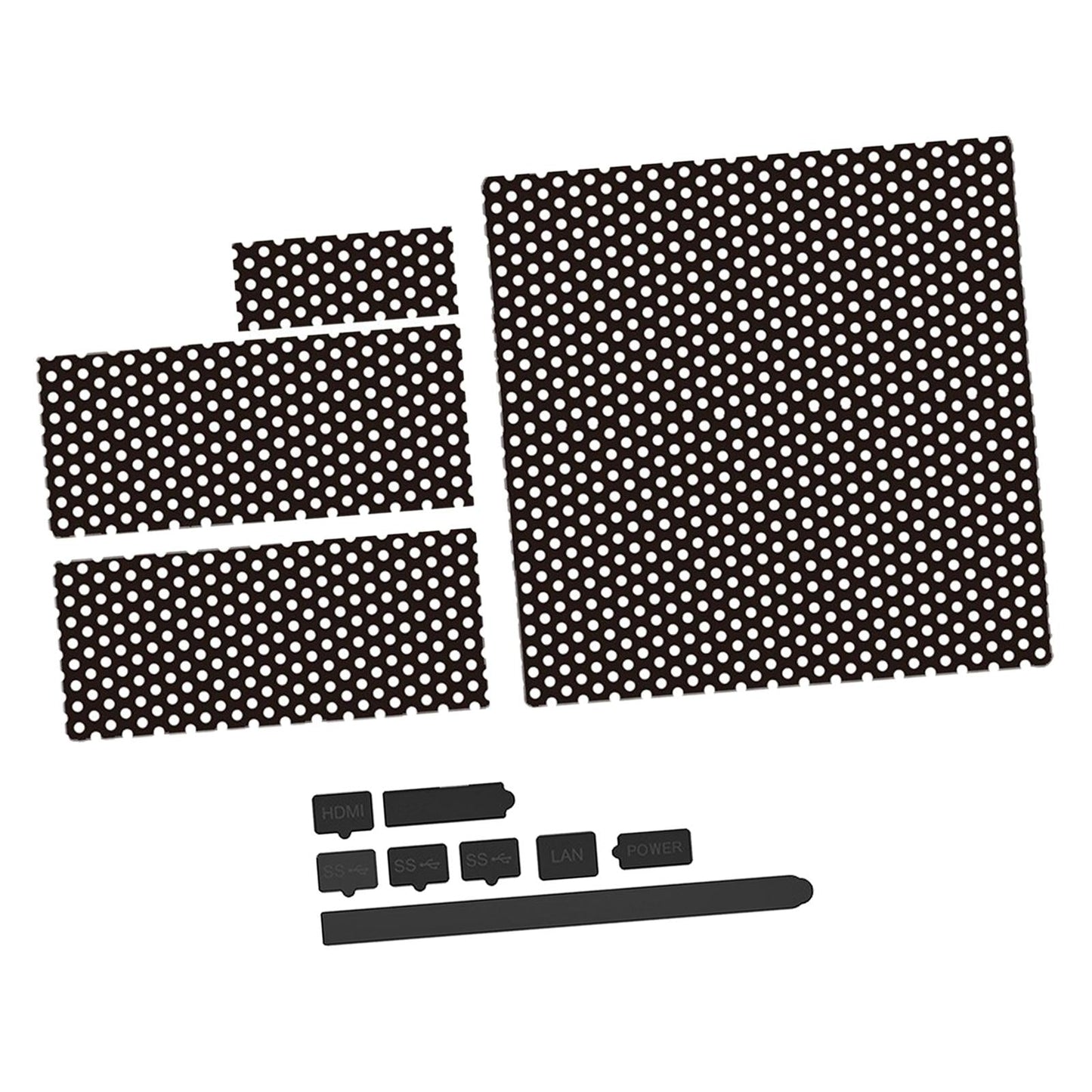 Dust Filter with 8 Rubber Thumb Grip Silicone for Series x Game Console