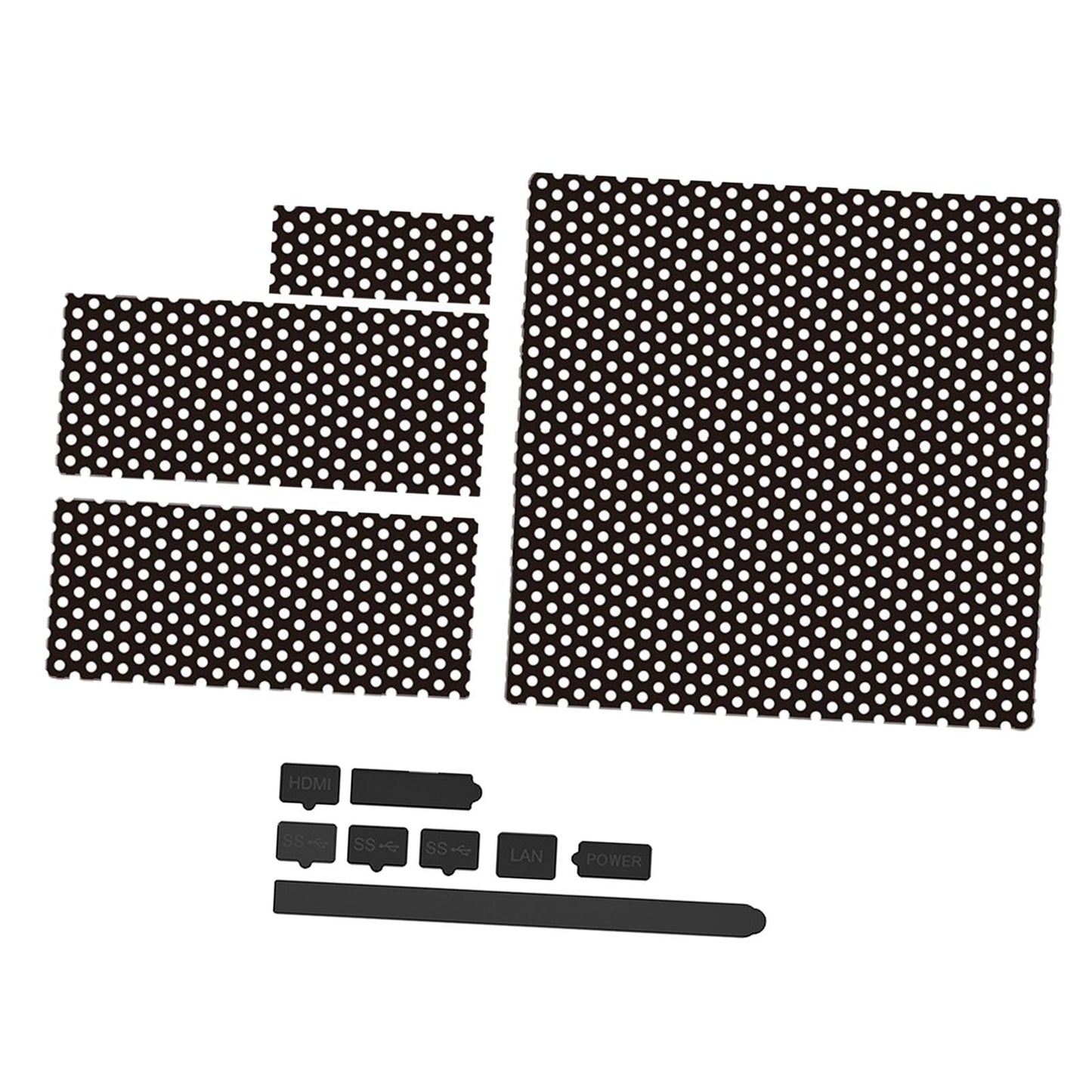 Dust Filter with 8 Rubber Thumb Grip Silicone for Series x Game Console