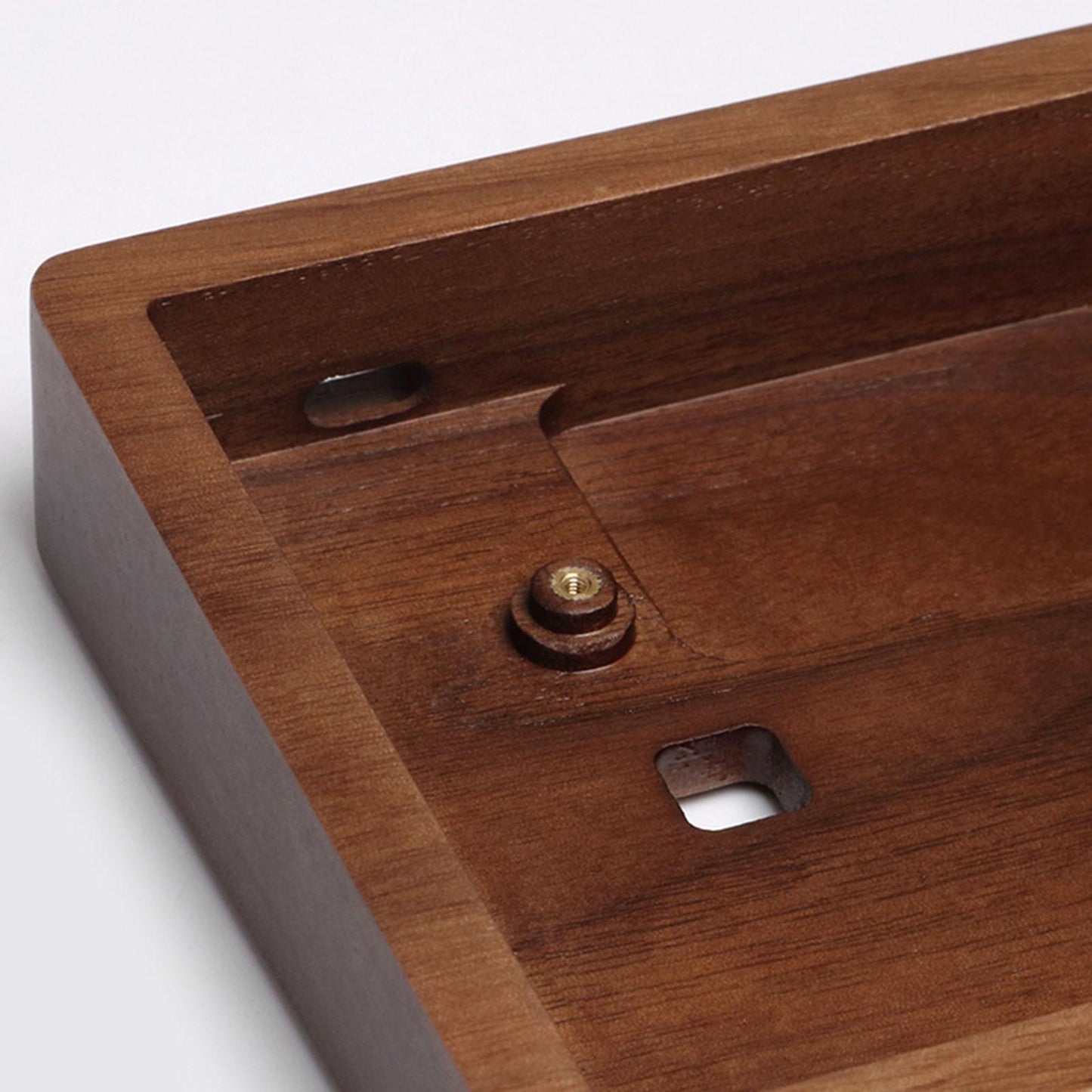 Solid Wooden Case for Anne Pro 2 Bluetooth Mechanical Keyboard Walnut