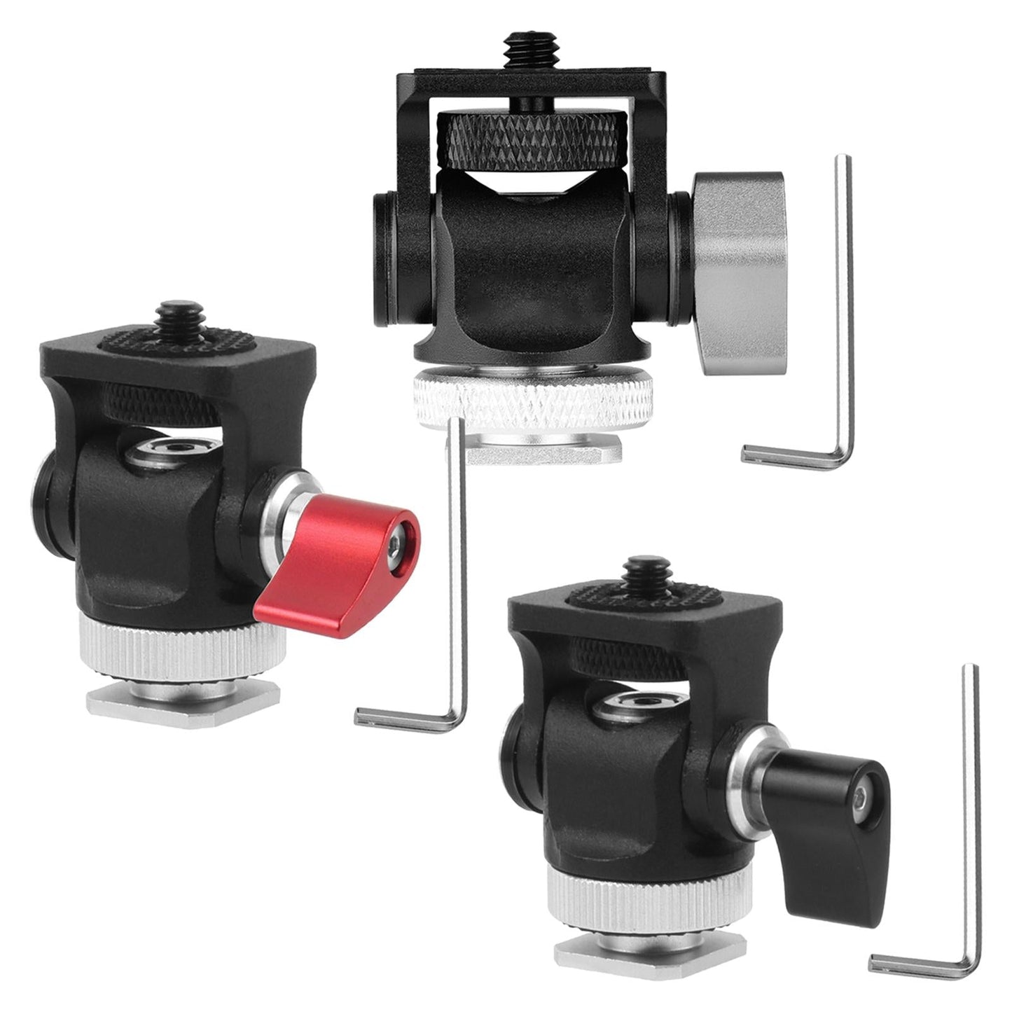 Hot Shoe Mount Adapter Rod Clamp 360 Swivel for Tripod Dsr Nikon black