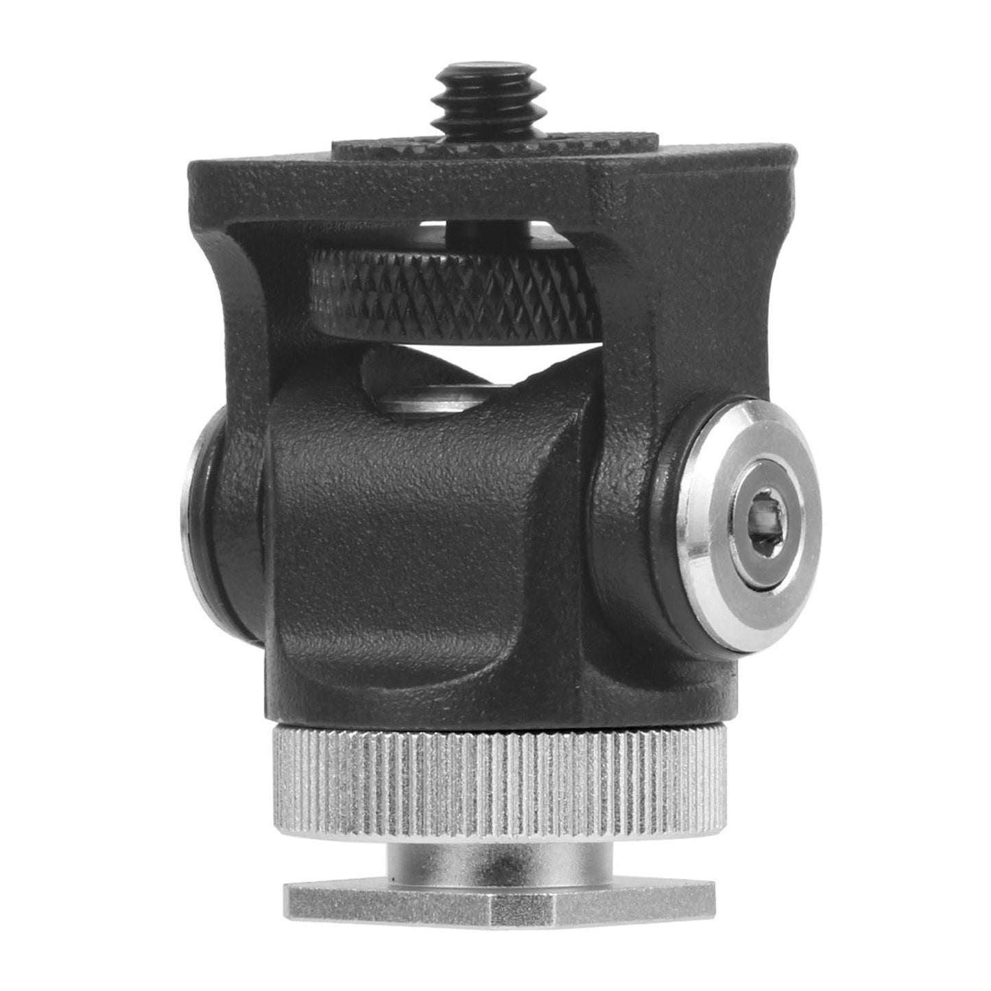 Hot Shoe Mount Adapter Rod Clamp 360 Swivel for Tripod Dsr Nikon black
