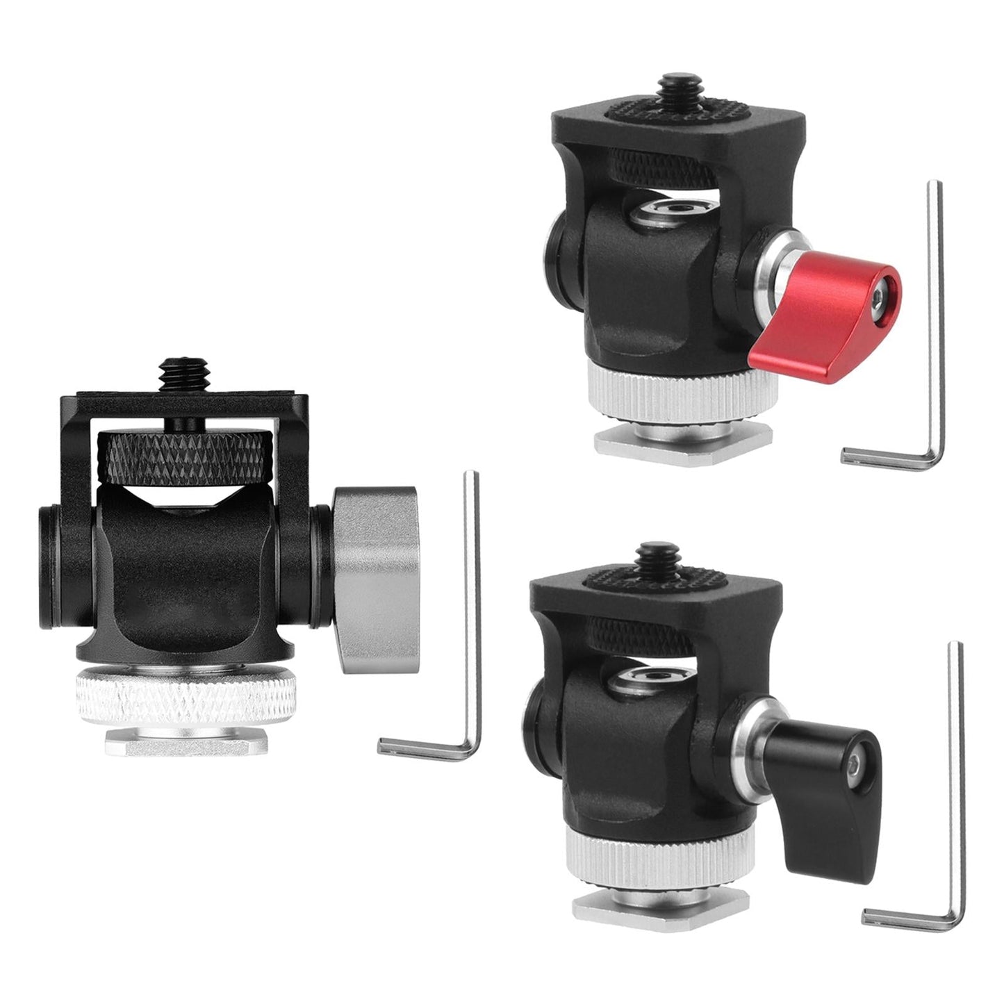 Hot Shoe Mount Adapter Rod Clamp 360 Swivel for Tripod Dsr Nikon black