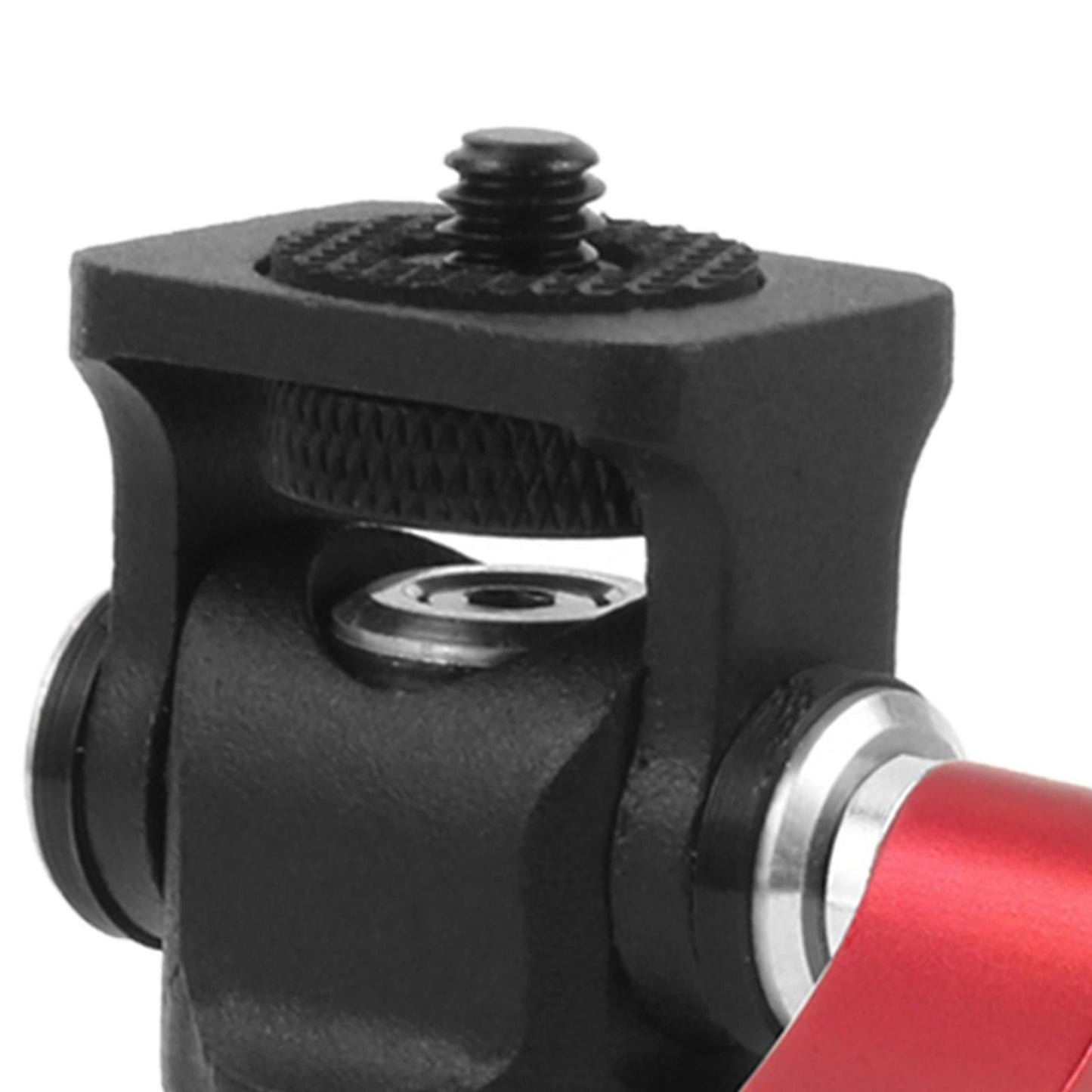 Hot Shoe Mount Adapter Rod Clamp 360 Swivel for Tripod Dsr Nikon red hand twist