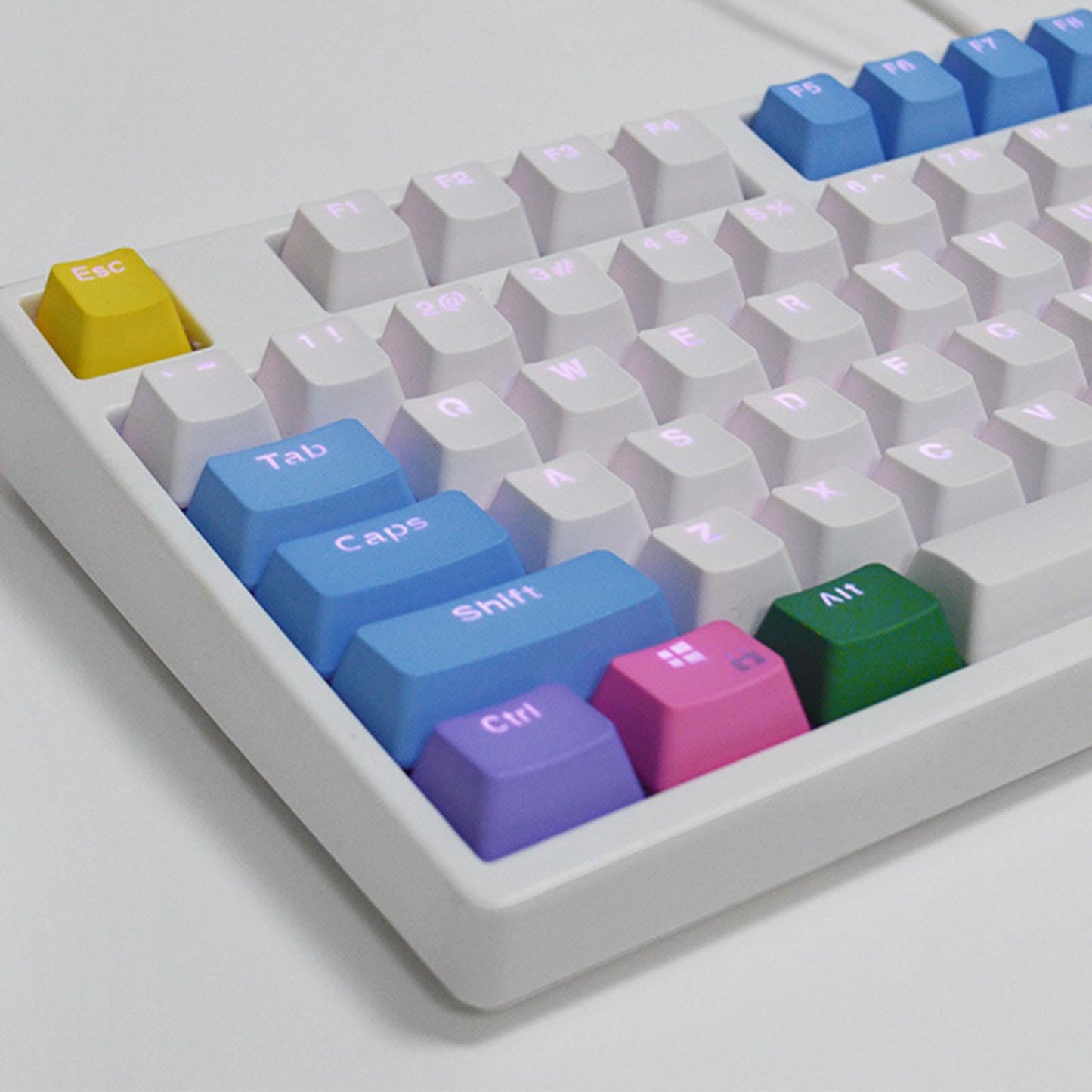 104 Pieces Mechanical Keyboard Keycaps PBT Keycap 61 87 104 Layout