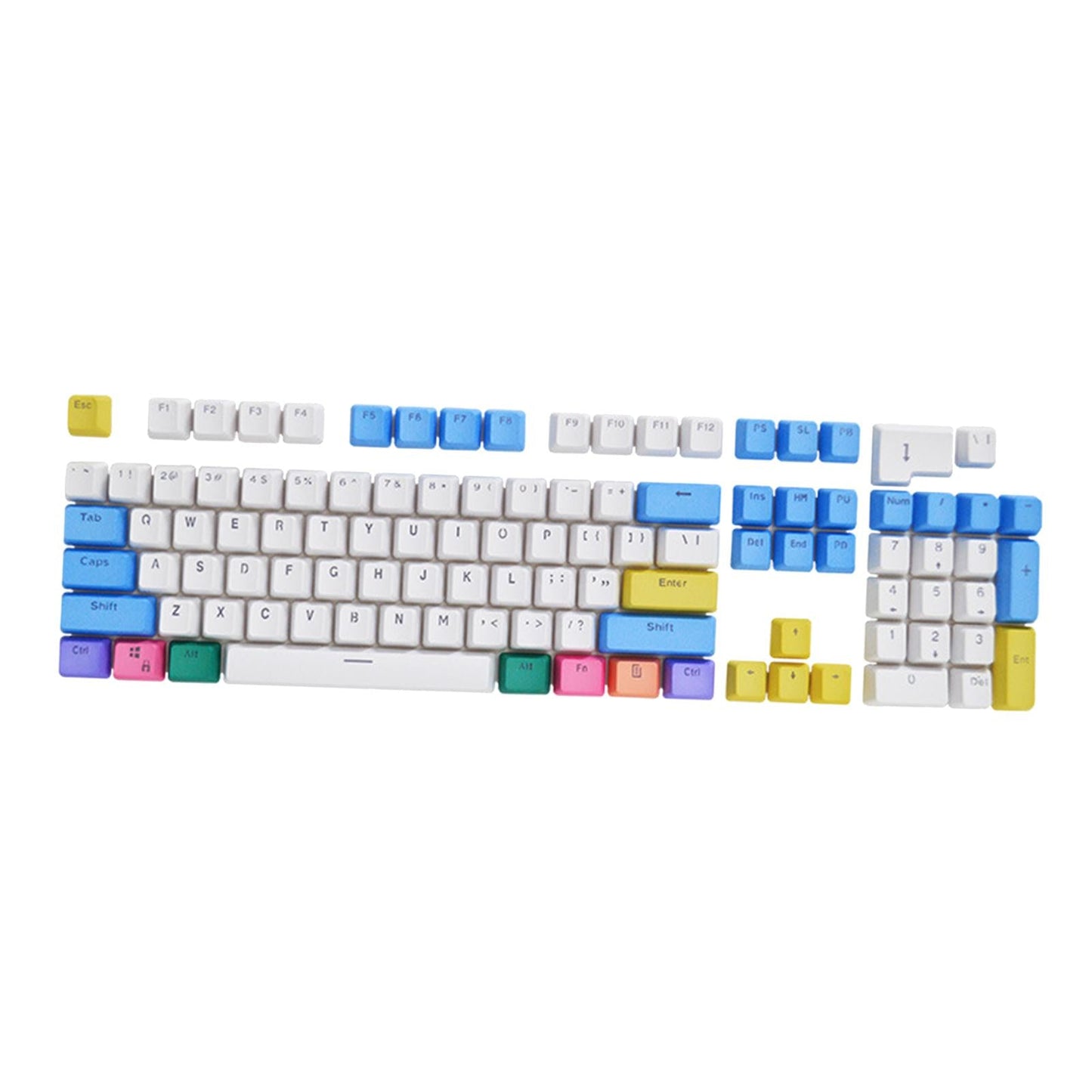 104 Pieces Mechanical Keyboard Keycaps PBT Keycap 61 87 104 Layout