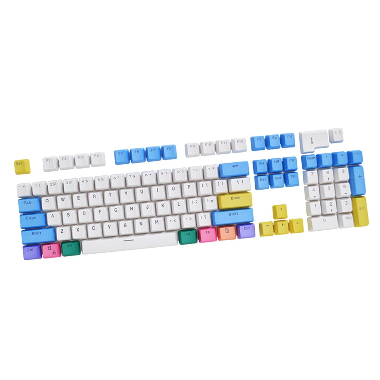 104 Pieces Mechanical Keyboard Keycaps PBT Keycap 61 87 104 Layout