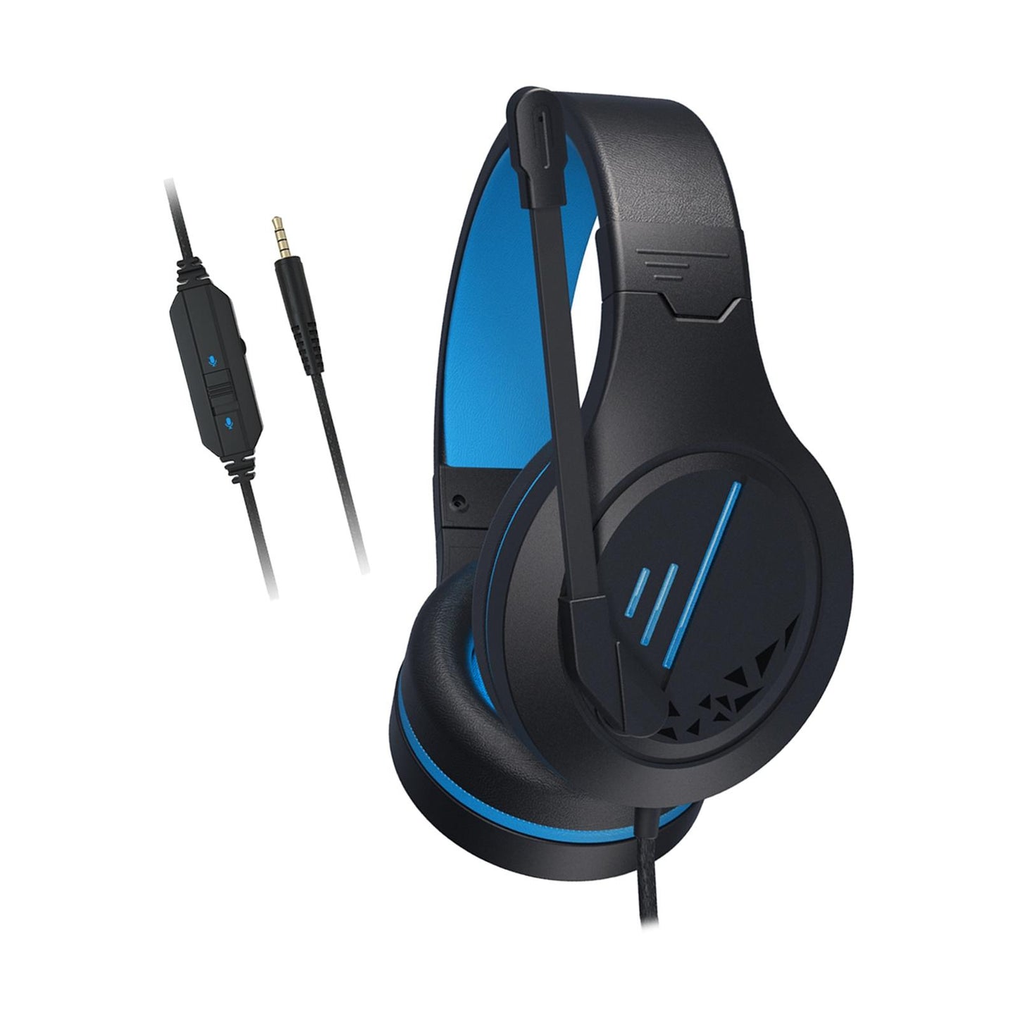 Gaming Headset Surround Sound Noise Reduction for Competition Movie Laptop Black Blue