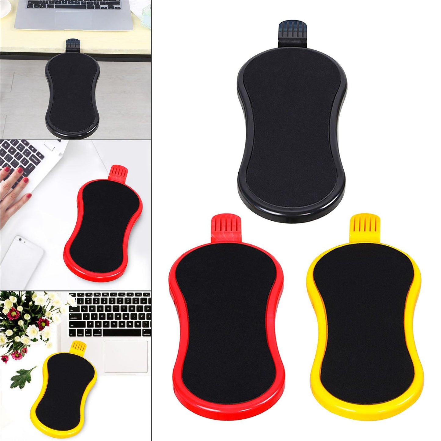 Ergonomic Computer Arm Rest Punch Free Relaxes Arm for Home Chair Table black