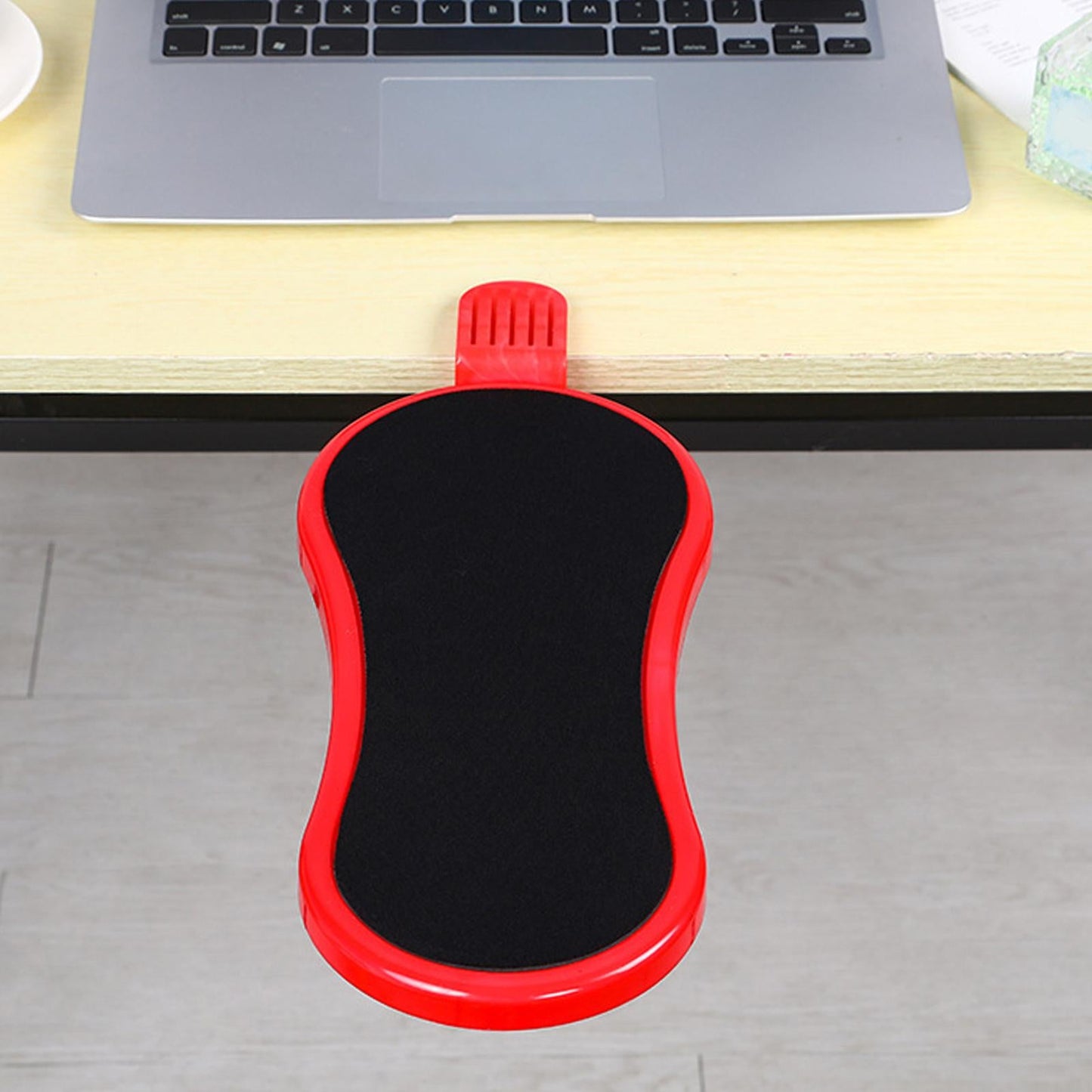 Ergonomic Computer Arm Rest Punch Free Relaxes Arm for Home Chair Table red