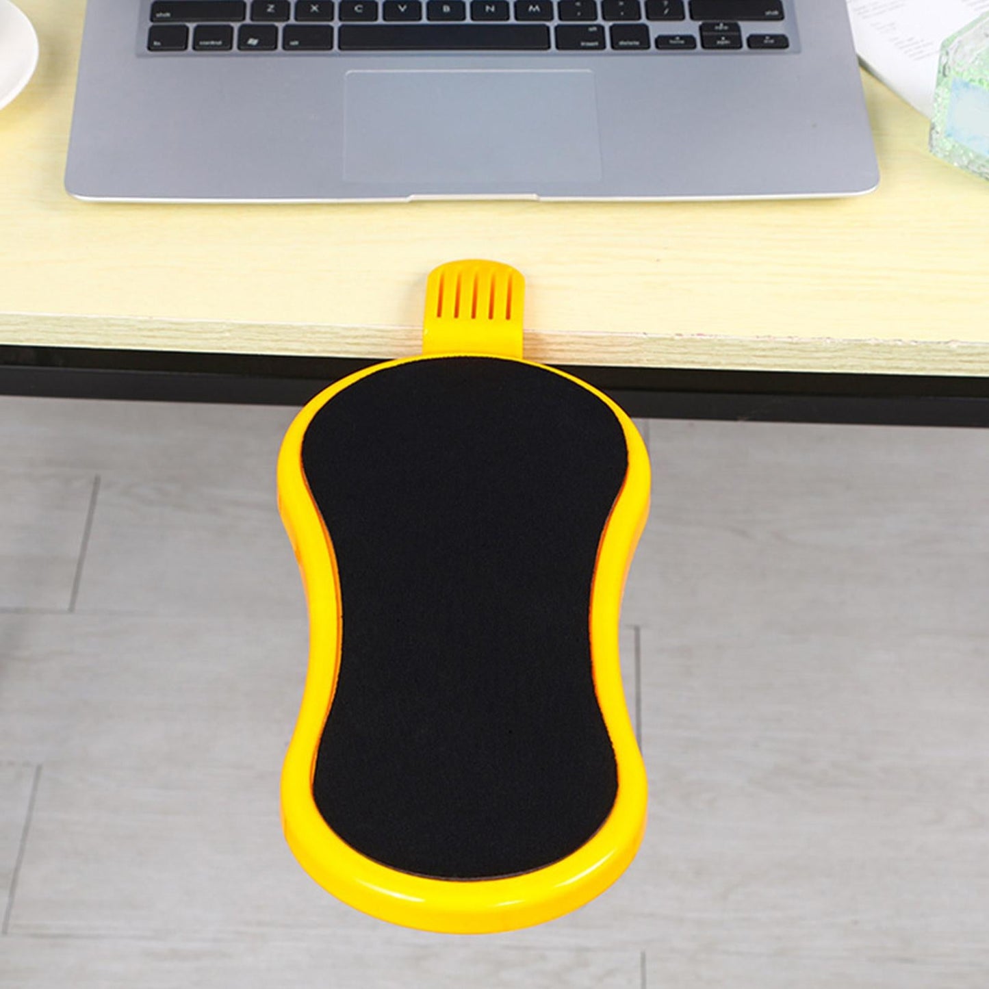 Ergonomic Computer Arm Rest Punch Free Relaxes Arm for Home Chair Table yellow