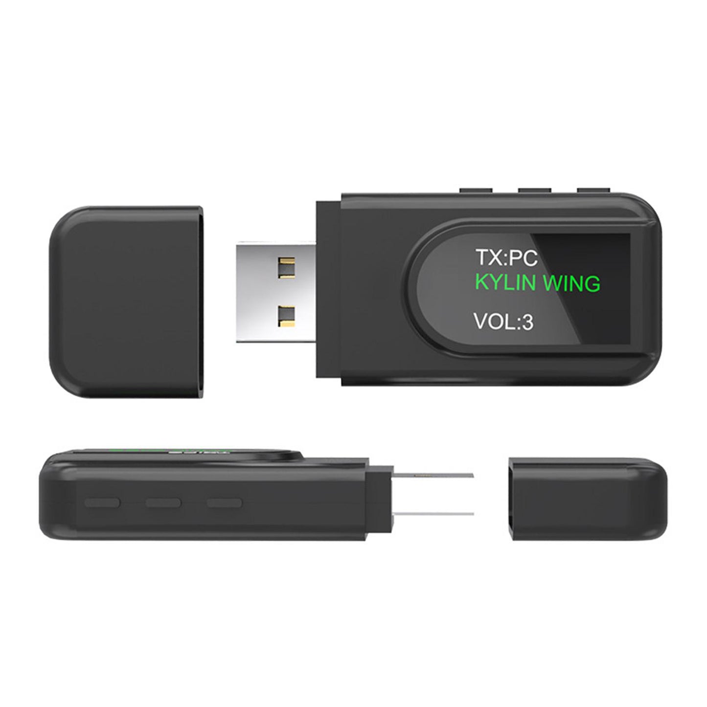 2 in 1 Bluetooth 5.0 Transmitter Receiver Driver Free 3.5mm AUX Jack for PS5