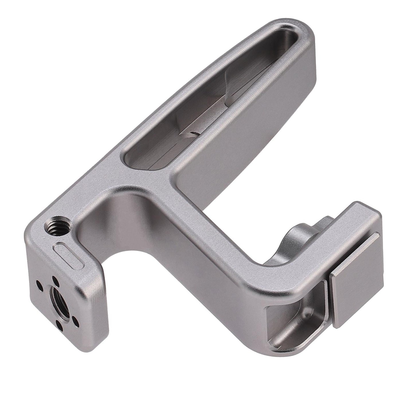 Silver Cold Shoe Mount 2x 1/4-20 and 2x 3/8"-16 for DSLR Camera Monitors"