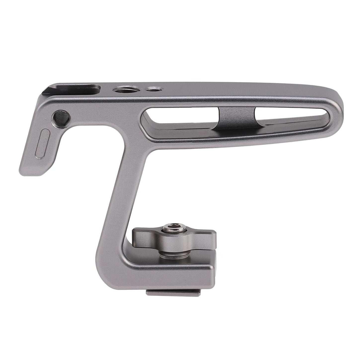 Silver Cold Shoe Mount 2x 1/4-20 and 2x 3/8"-16 for DSLR Camera Monitors"