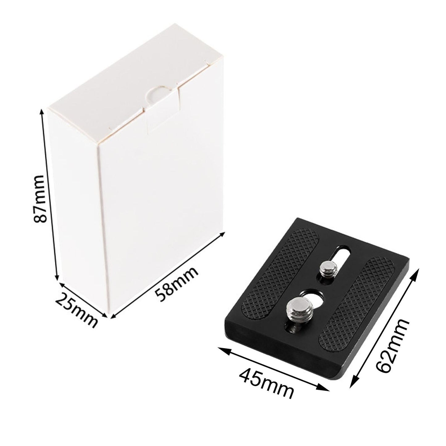 Camera Quick Release Plate 62x45mm for Sachtler Gimbal Fsb 6T 8T Photograph