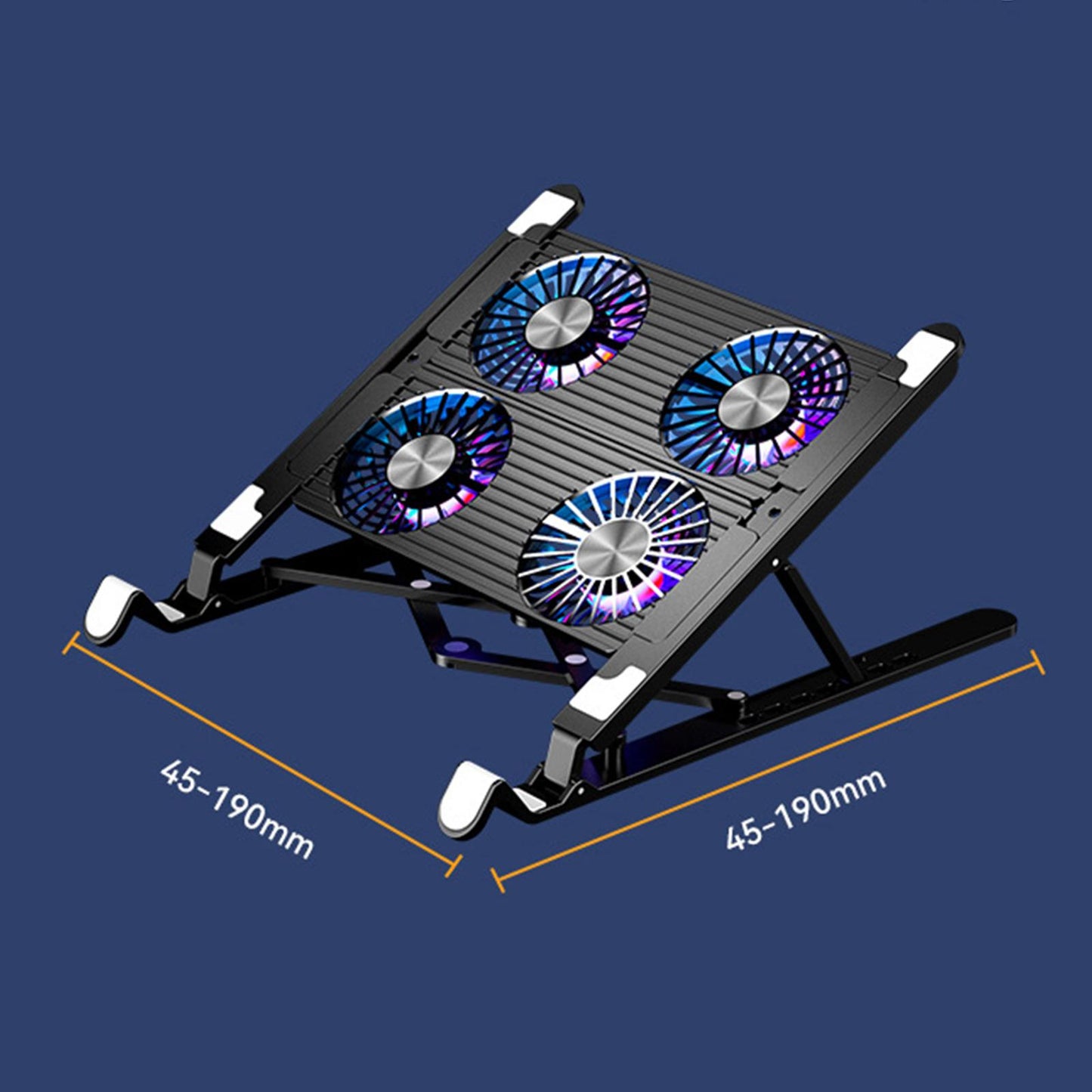 Laptop Stand with Cooling Fan Pad Cooler Portable for 11-17.3'' Notebooks