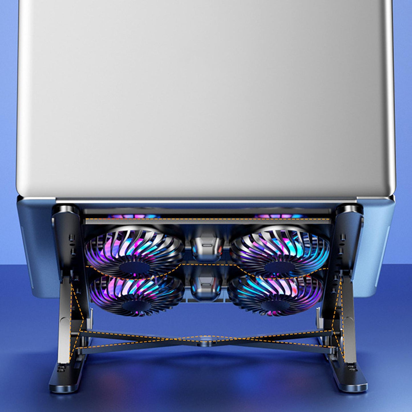 Laptop Stand with Cooling Fan Pad Cooler Portable for 11-17.3'' Notebooks