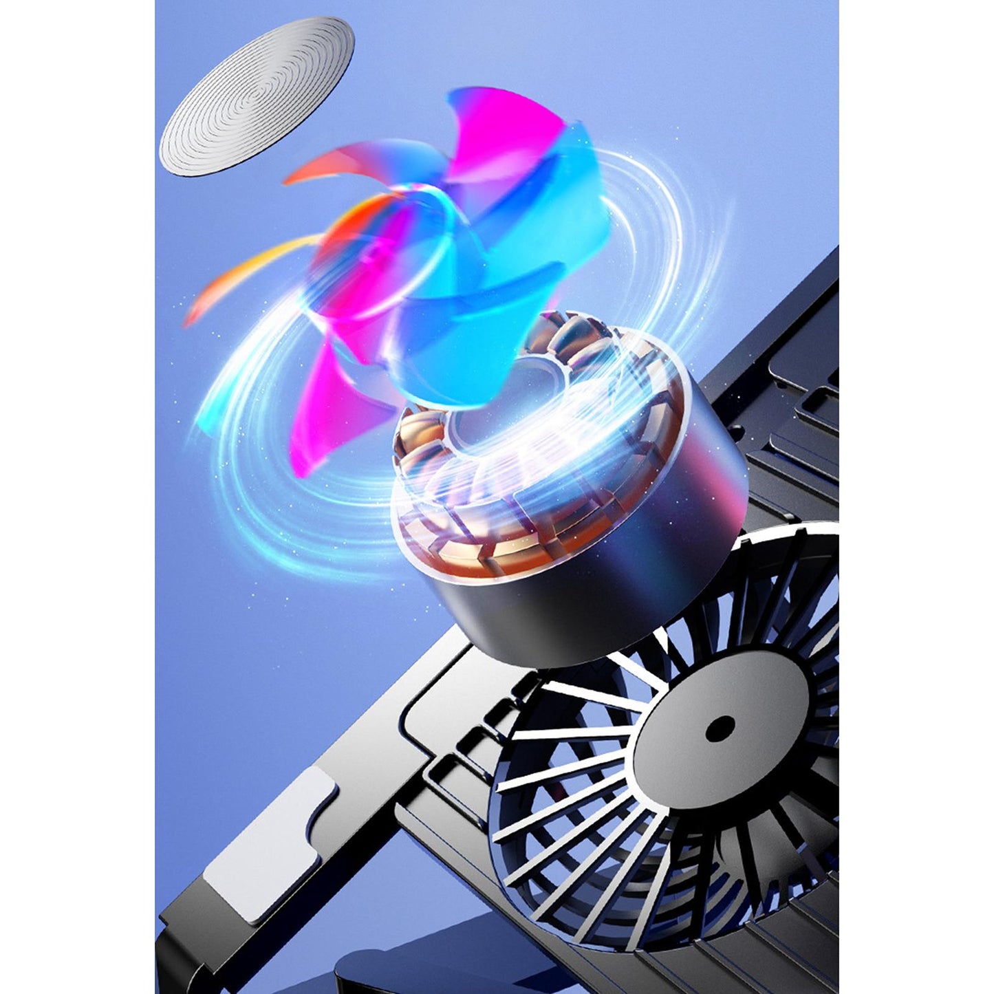 Laptop Stand with Cooling Fan Pad Cooler Portable for 11-17.3'' Notebooks