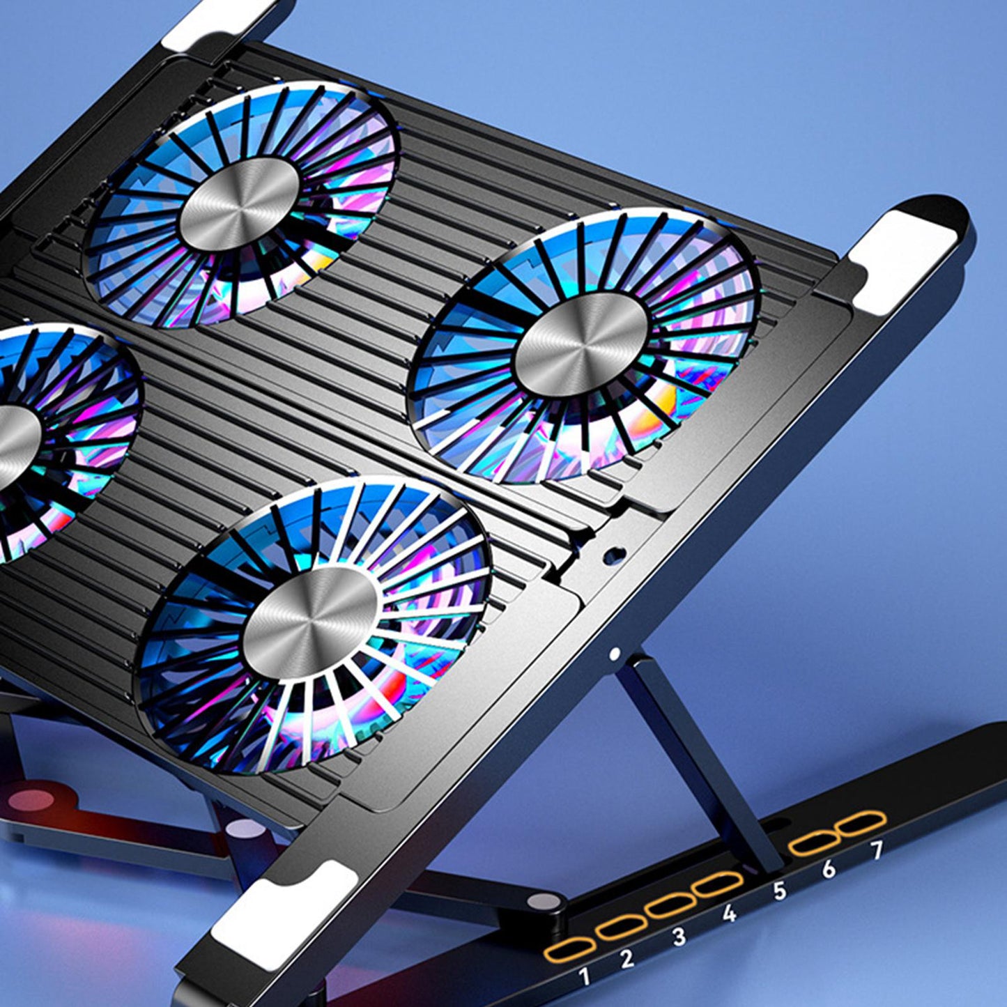 Laptop Stand with Cooling Fan Pad Cooler Portable for 11-17.3'' Notebooks