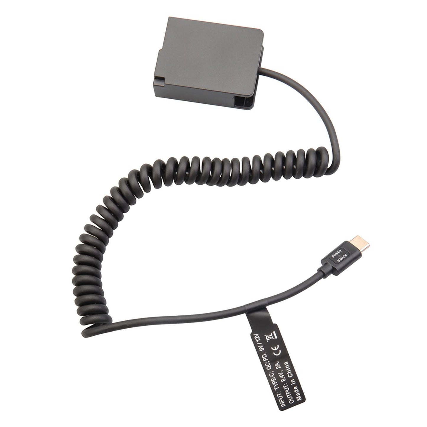 Dummy Battery Adapter Spring Cable for Panasonic FZ200 Camera Gx8 G90 G99