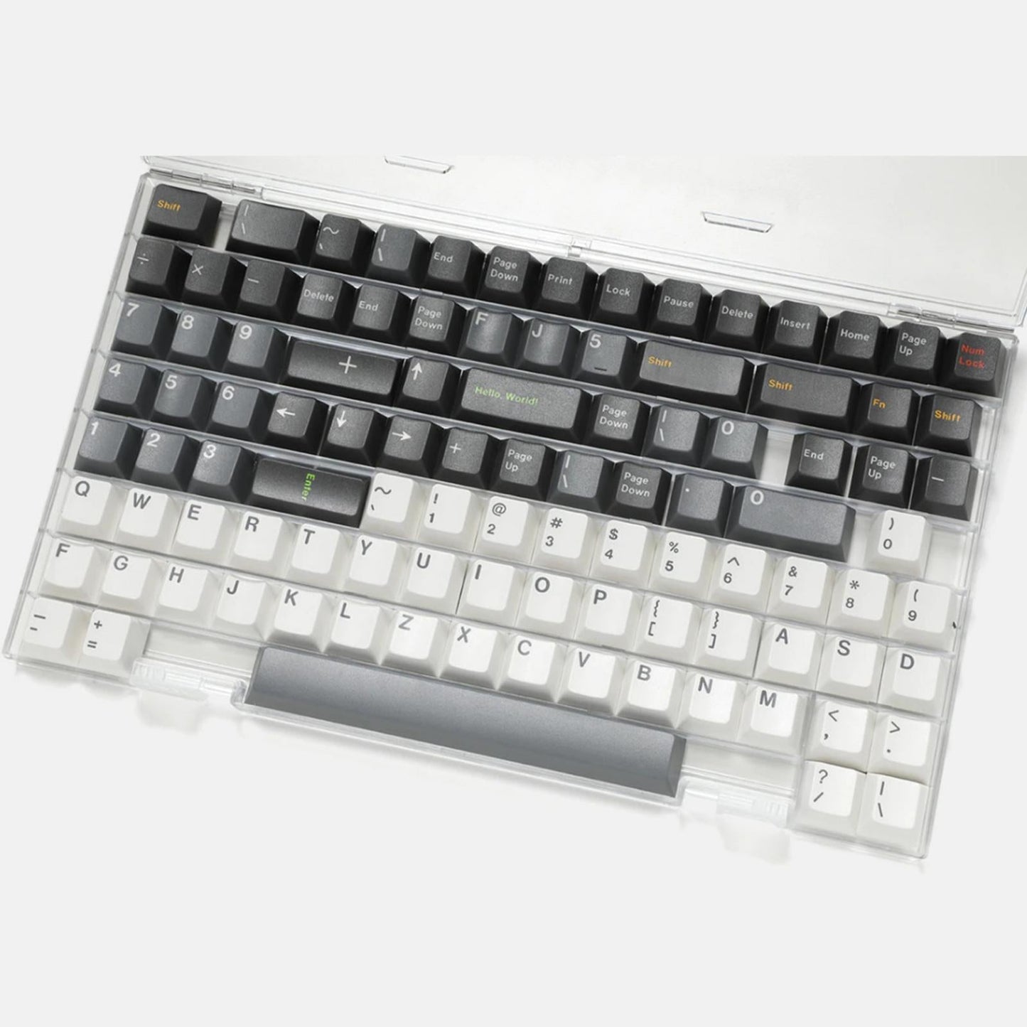 Keycaps Storage Box Plastic Reusable Storage Case Organizer for PC Keycaps S 2 Pieces