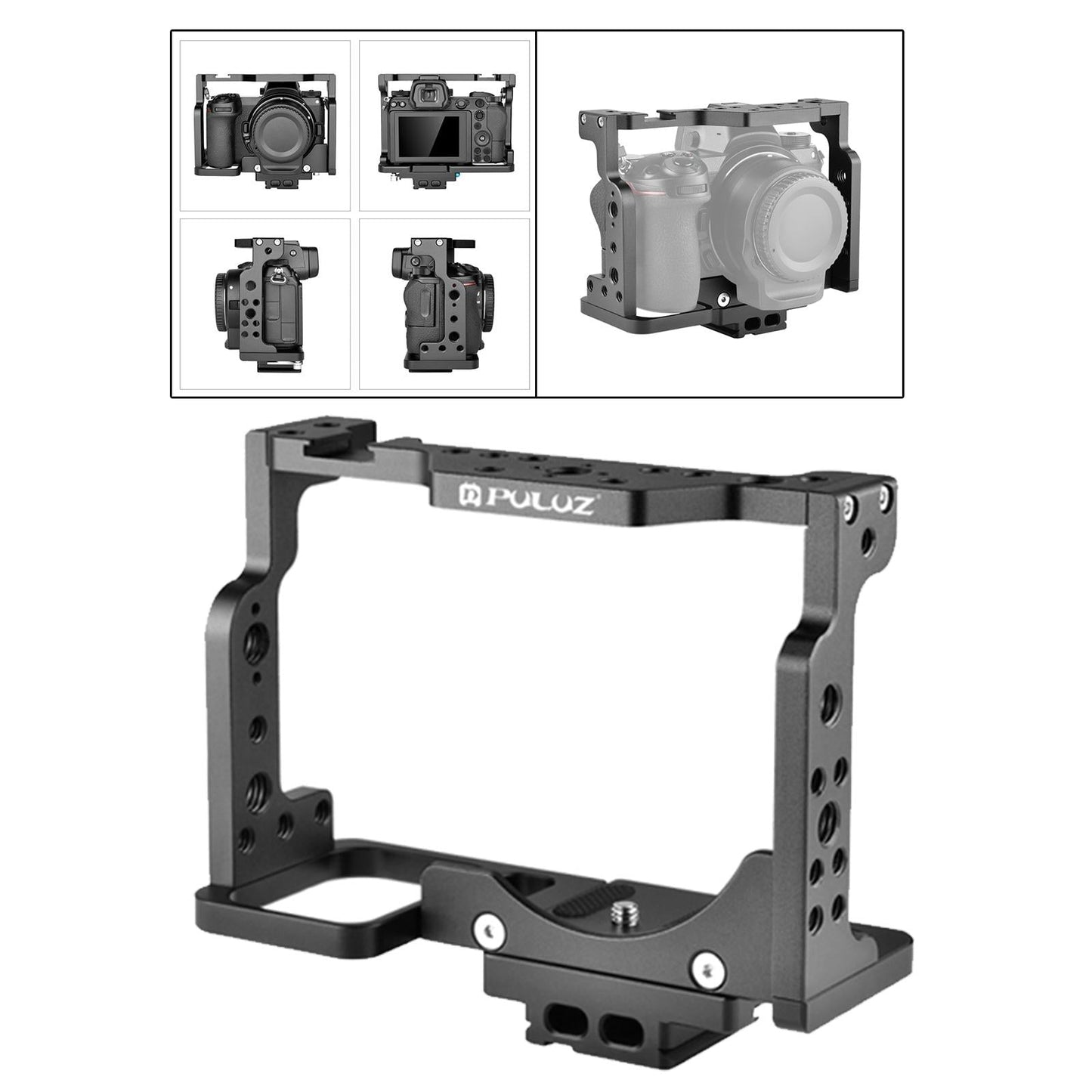 Camera Cage Aluminium Alloy Quick Release Plate for Nikon Z6 Z7 DSLR Camera