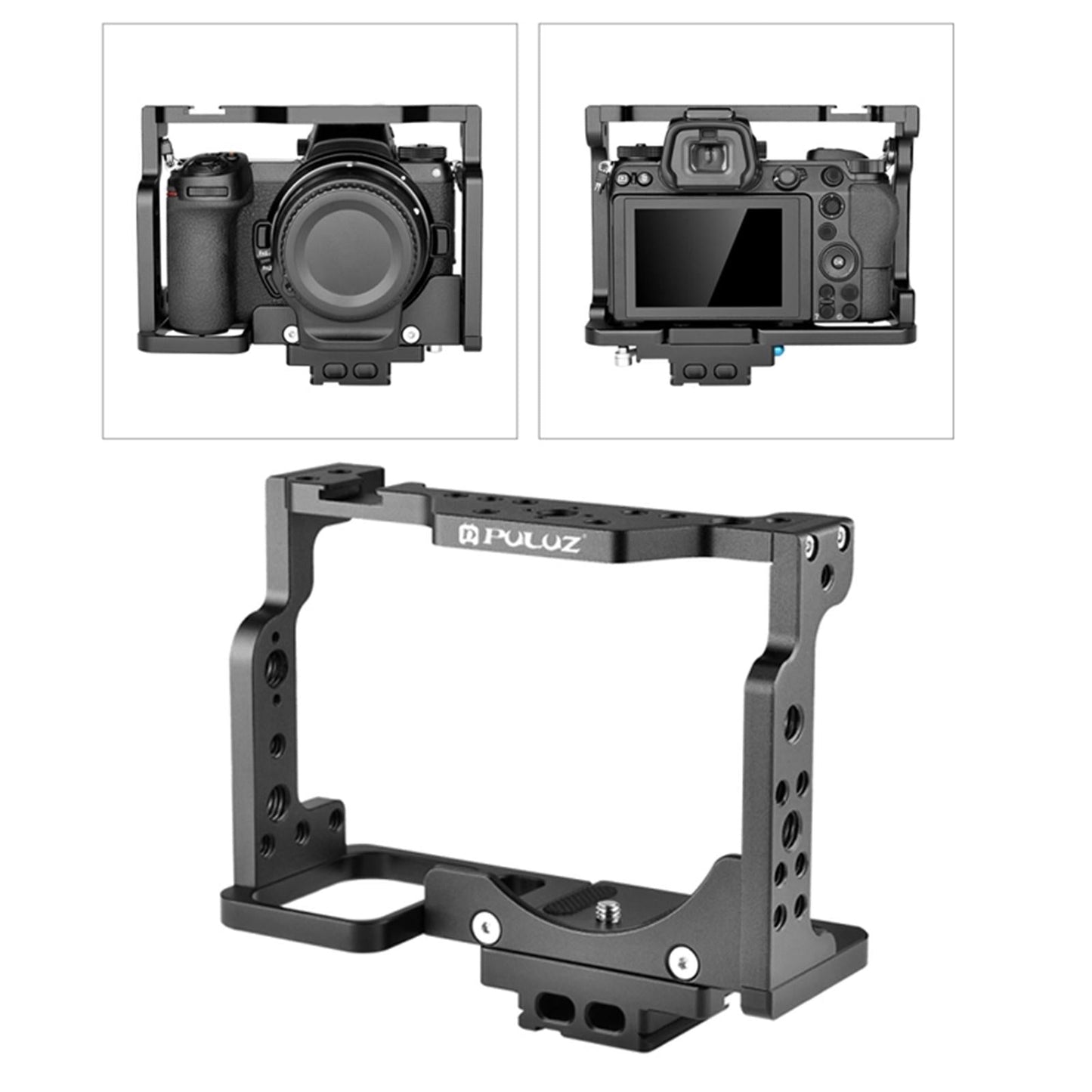 Camera Cage Aluminium Alloy Quick Release Plate for Nikon Z6 Z7 DSLR Camera