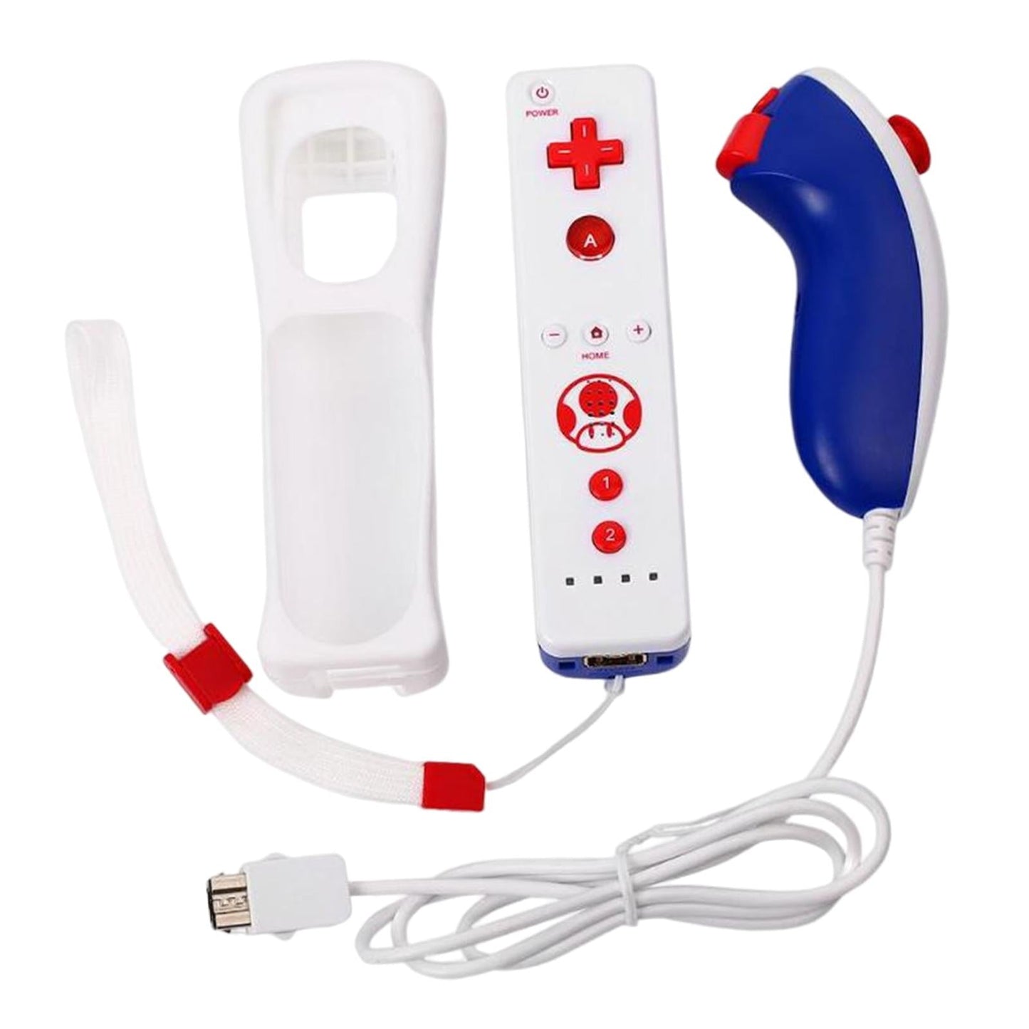 Built in Motion Plus Remote Controller Nunchuck for Wii and Wii U Console