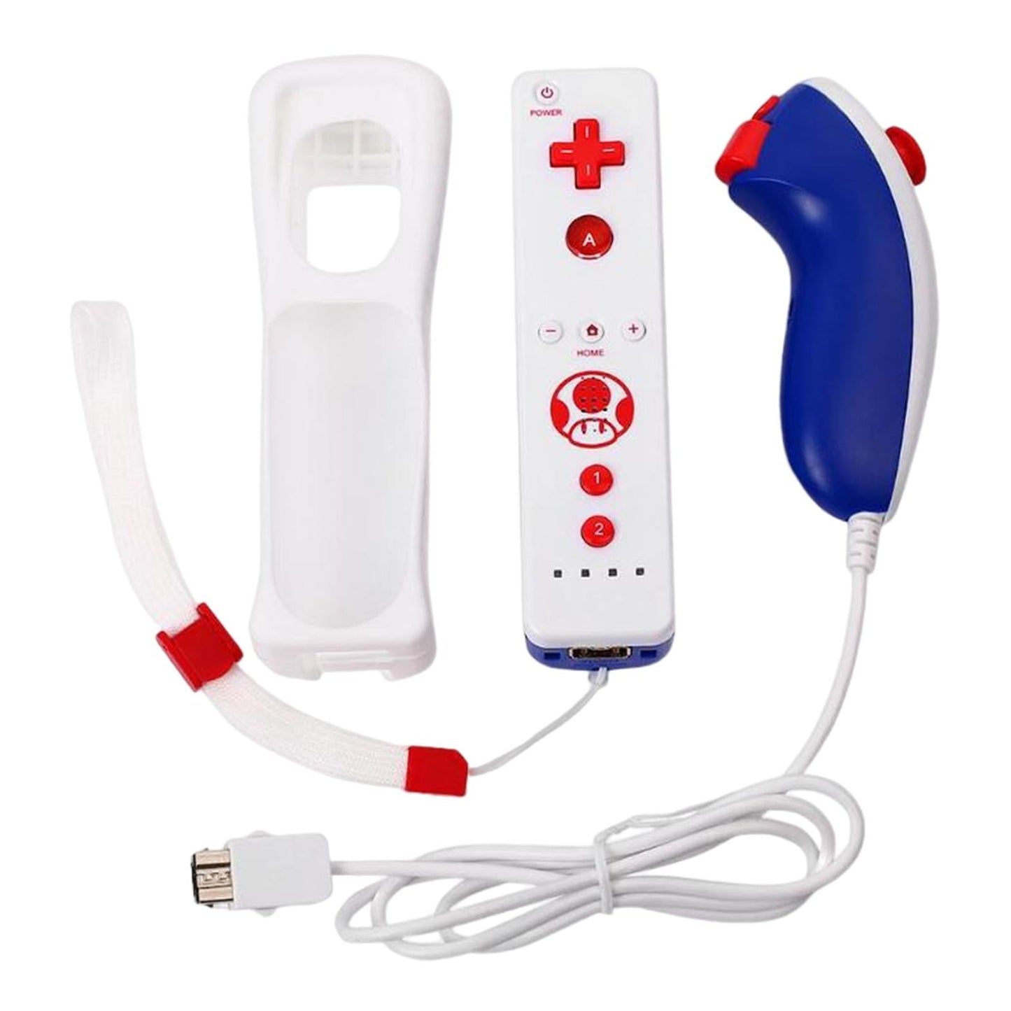 Built in Motion Plus Remote Controller Nunchuck for Wii and Wii U Console
