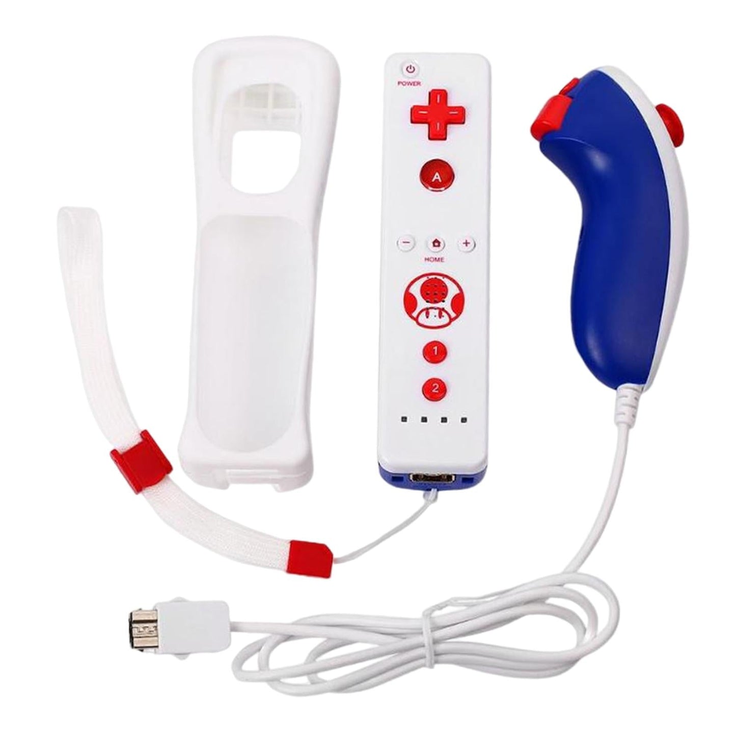 Built in Motion Plus Remote Controller Nunchuck for Wii and Wii U Console
