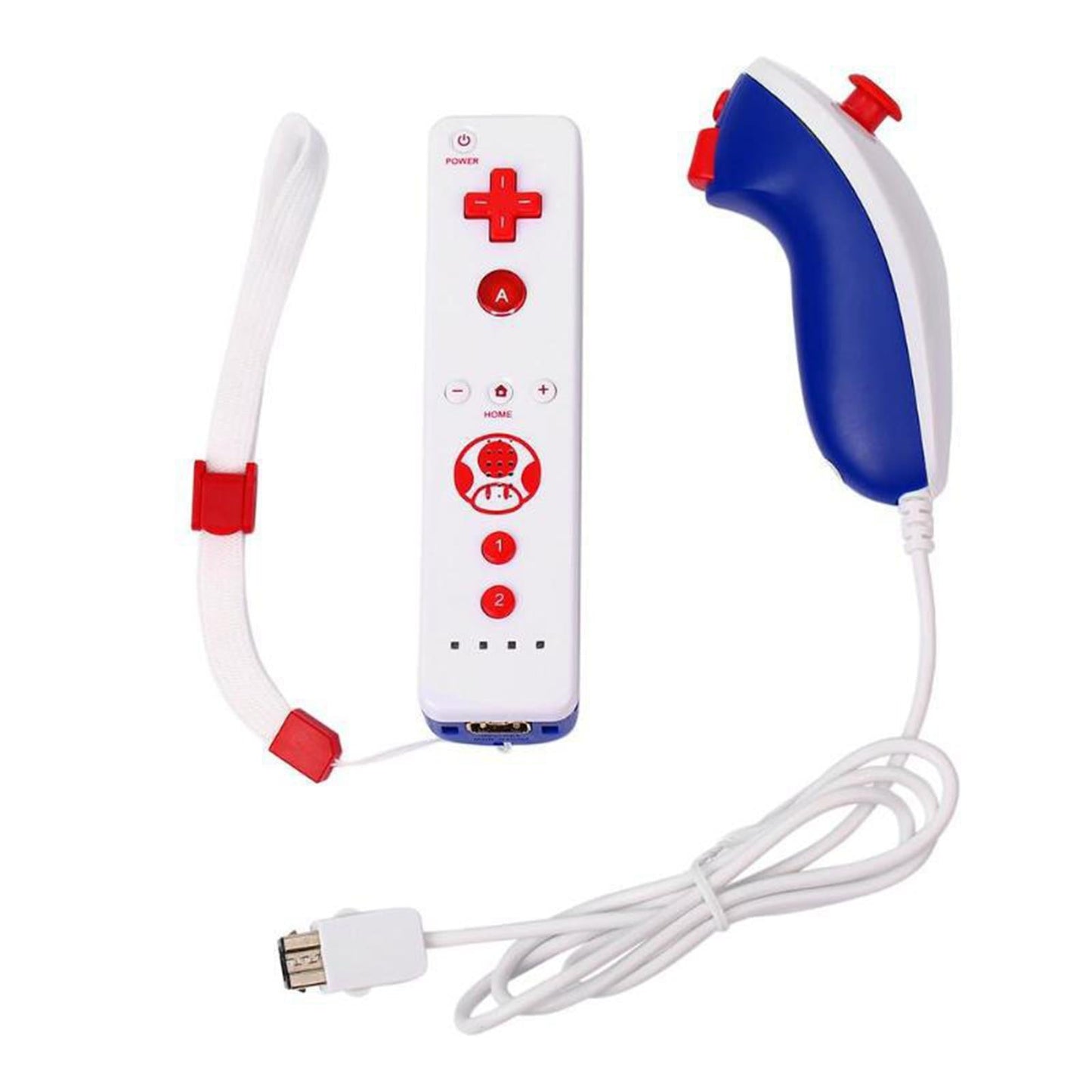 Built in Motion Plus Remote Controller Nunchuck for Wii and Wii U Console