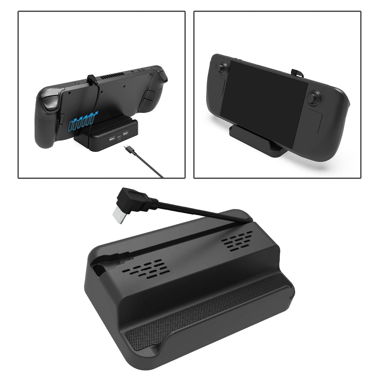 Charging Dock for Steam Deck Phone Holder Durable for Smartphones Gamepad