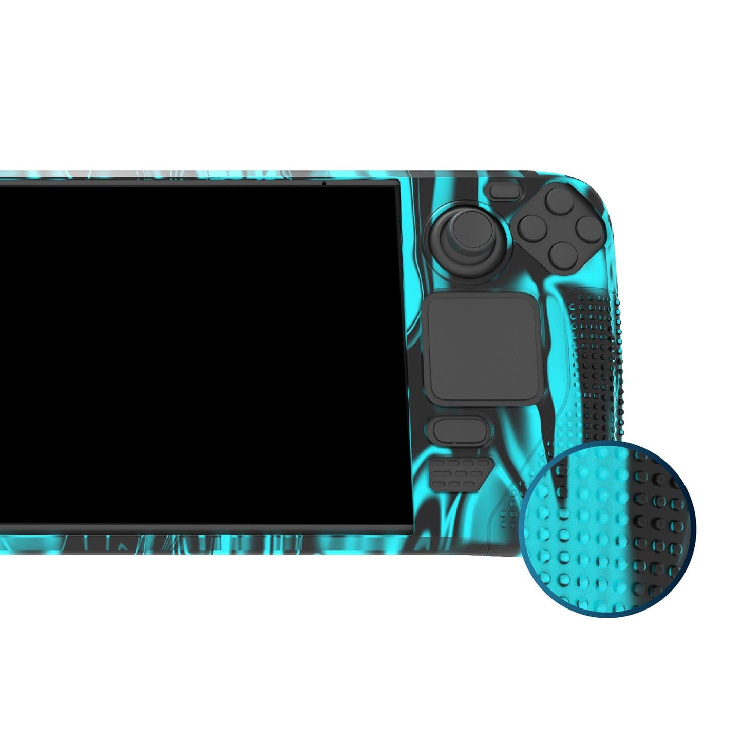 Silicone Protective Case for Steam Deck Drop Protection Anti Slip Cover Case Blue