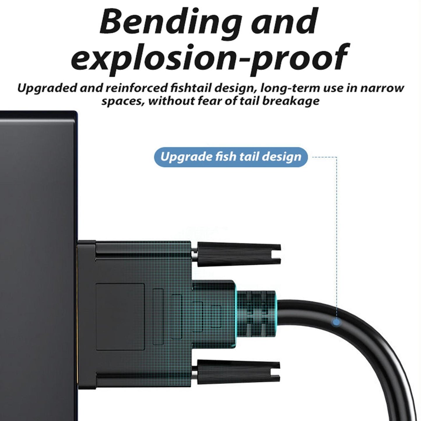 DVI to VGA Cable 1080P @60Hz Gold Plated for Video PC DVD Monitor Desktop 1.5 meters
