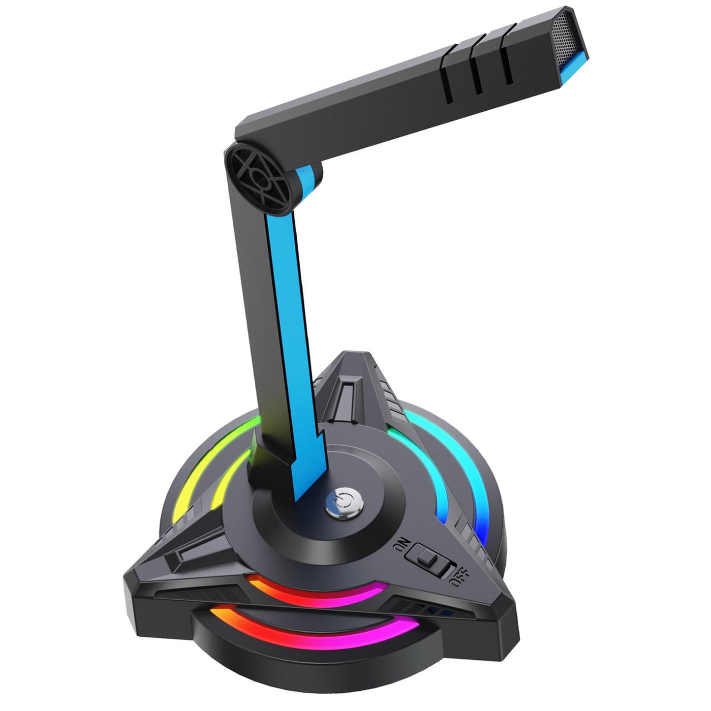 USB Microphone with Lamp Function RGB Light for Singing Studio Meeting