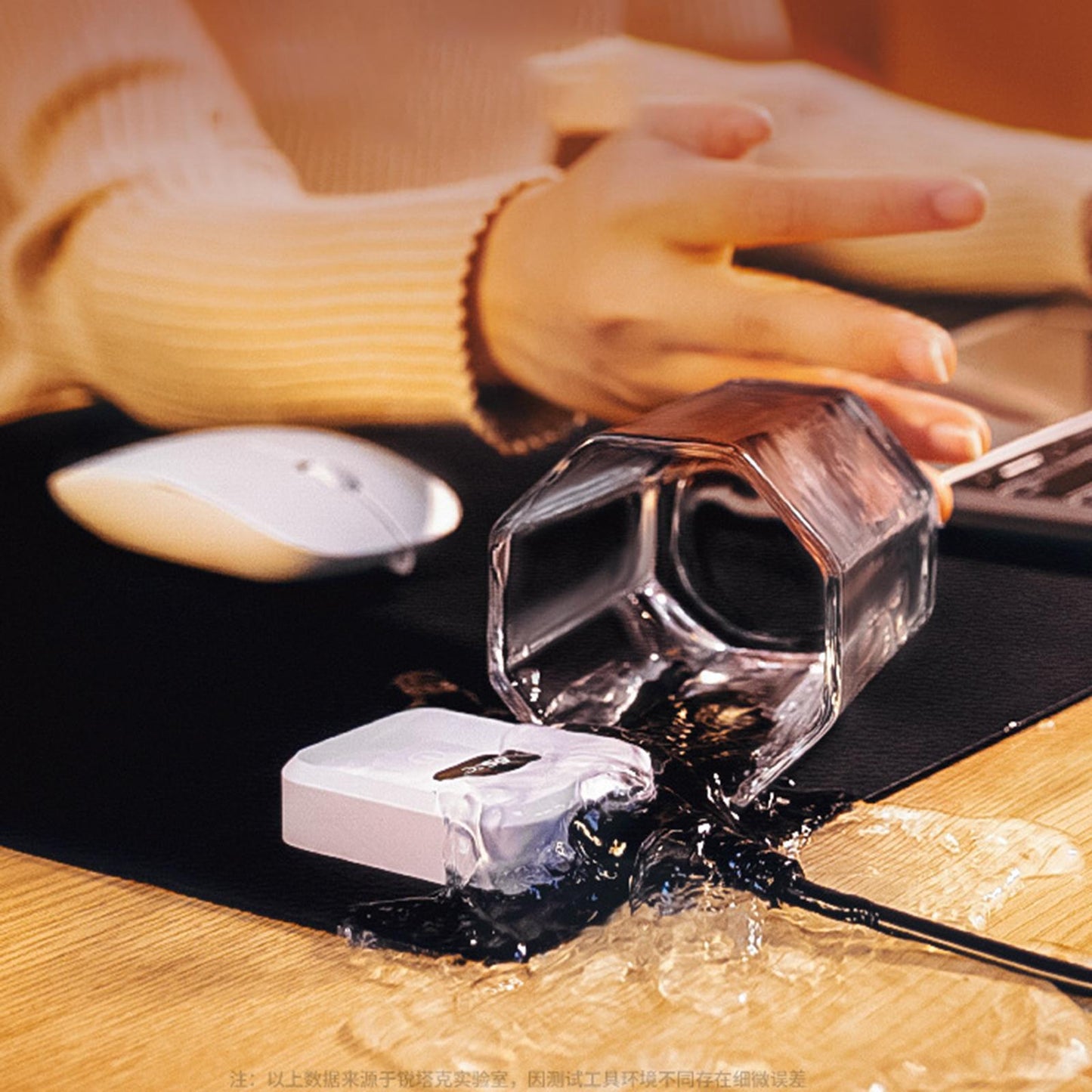 Heated Mouse Pad 80x40cm Gaming Mouse Mat Anti Slip Base Waterproof Grey