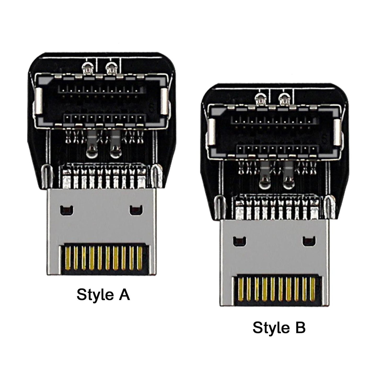Type E USB 3.1 Front Panel Header for Computer Motherboard Style A