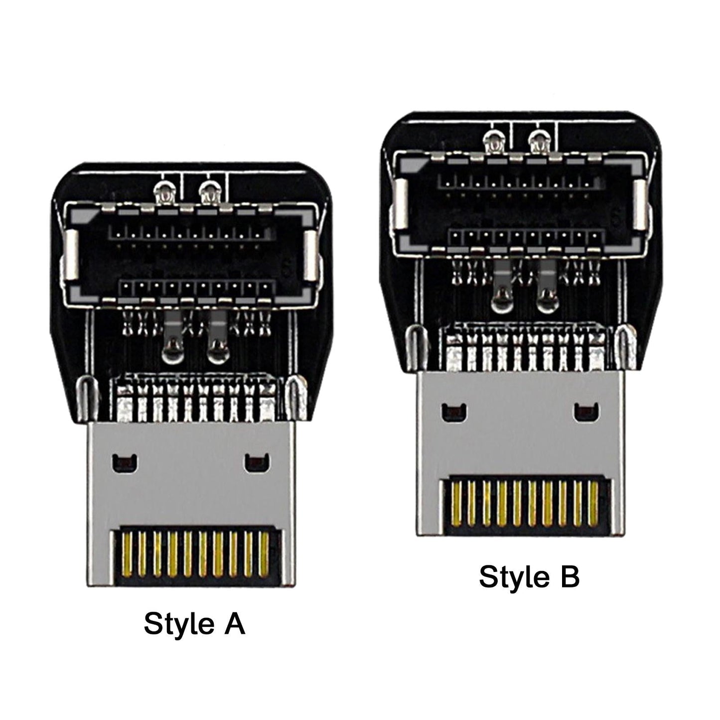 Type E USB 3.1 Front Panel Header for Computer Motherboard Style A