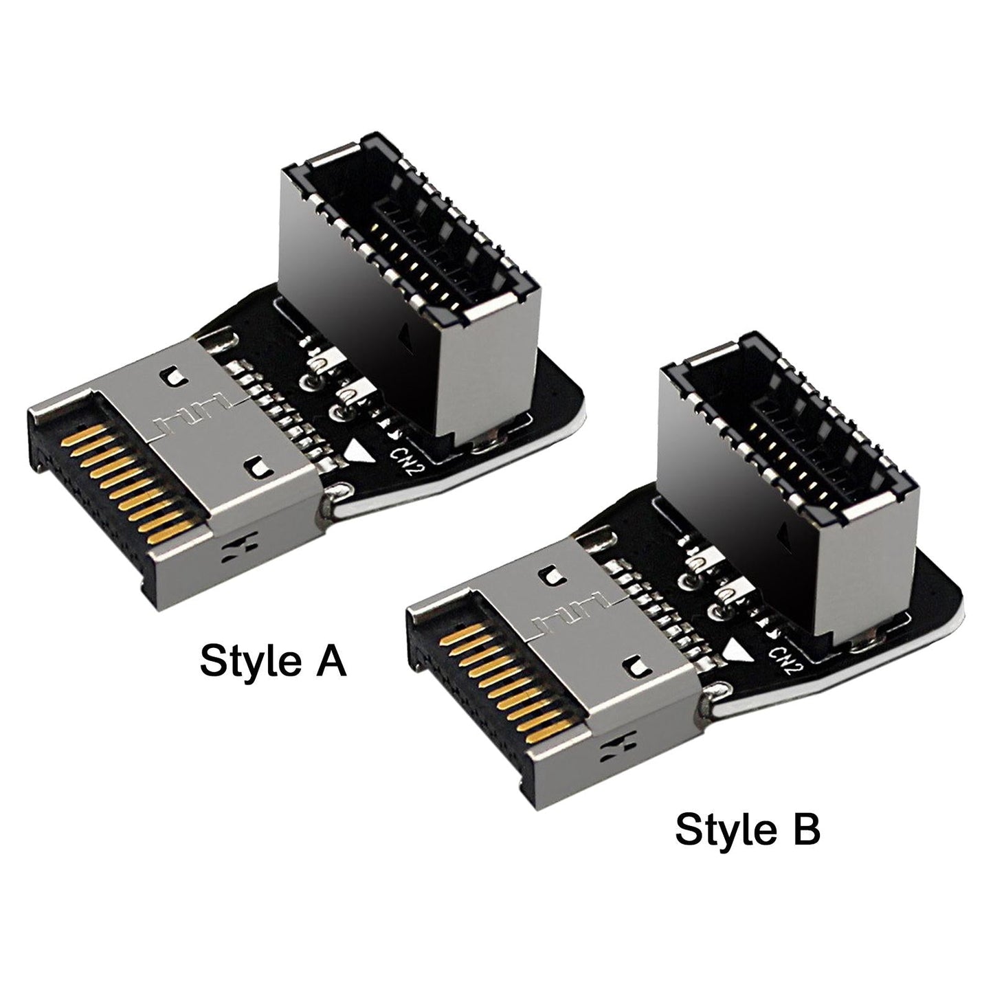 Type E USB 3.1 Front Panel Header for Computer Motherboard Style A