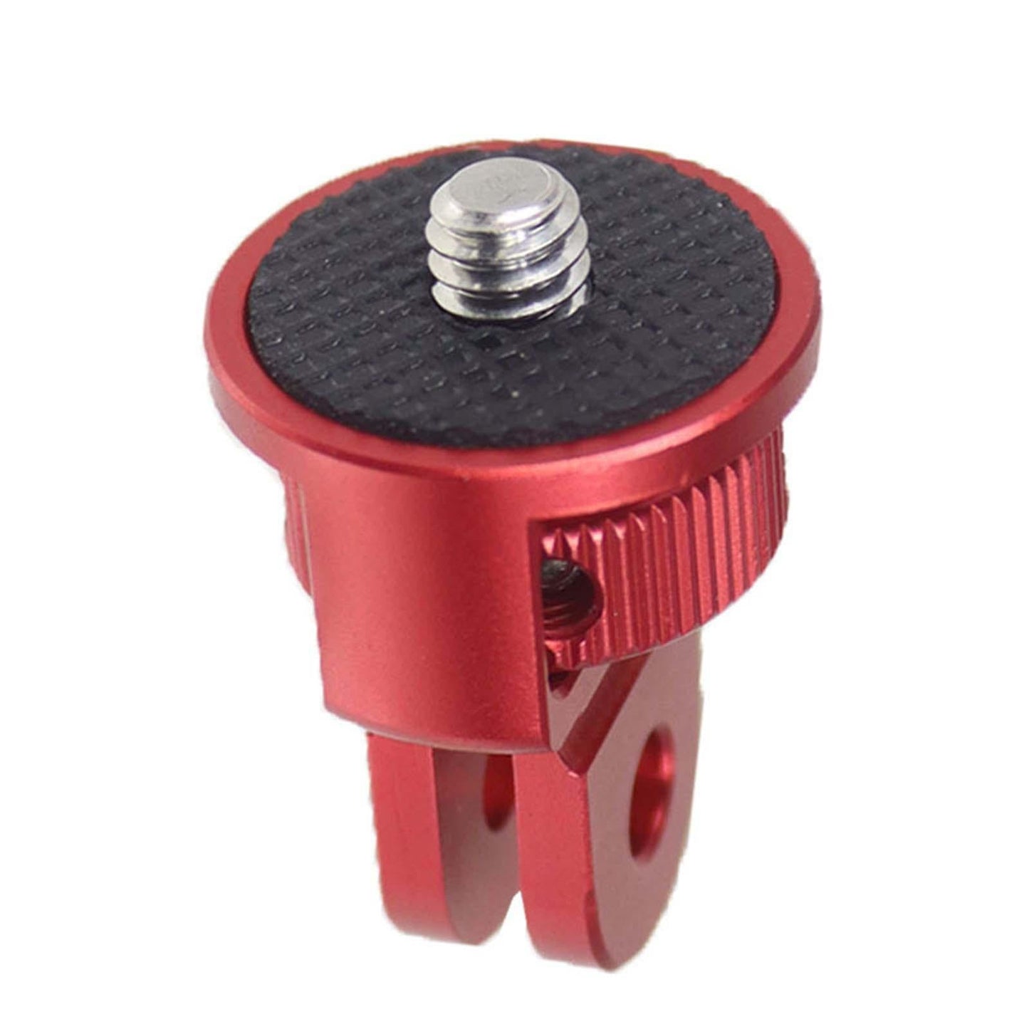 Mini Tripod Mount Adapter 360 Degree with 1/4 Screw Converter Red