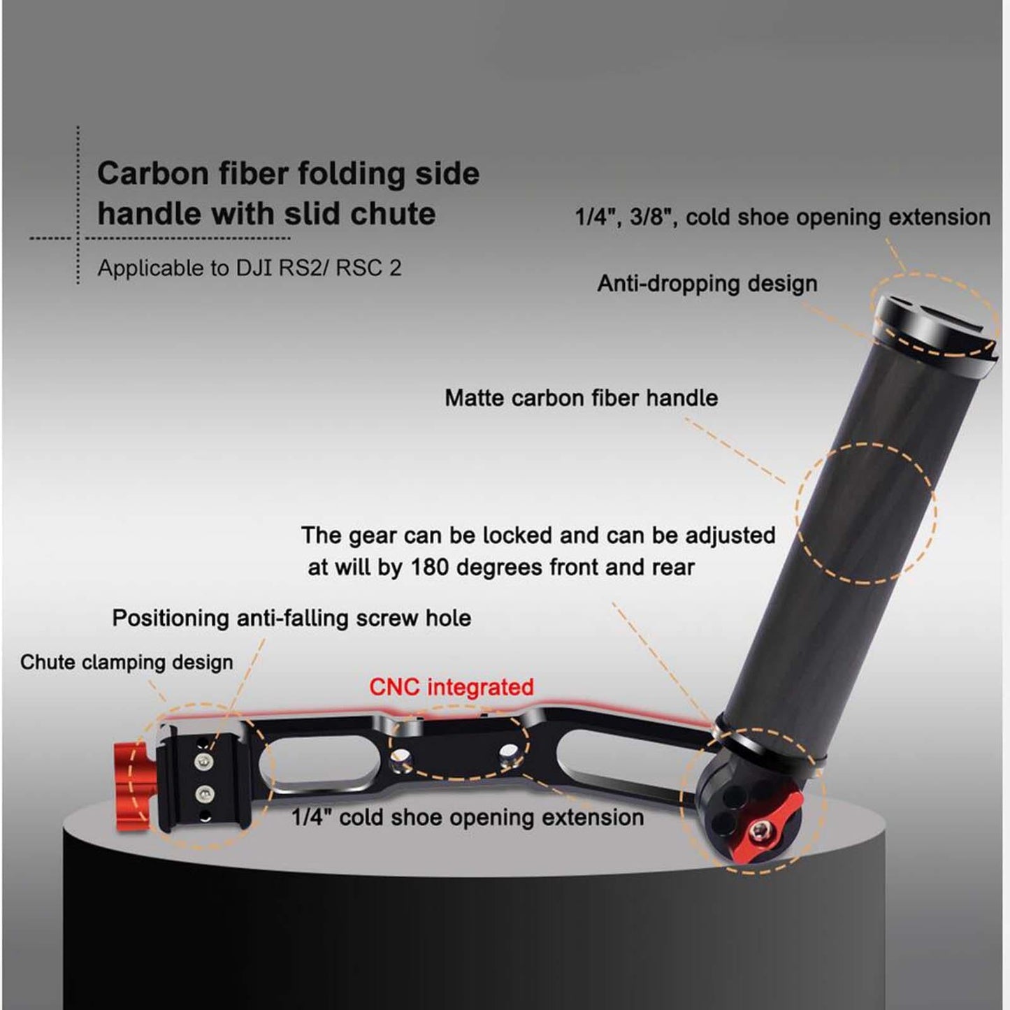 Handle Sling Handgrip Handle Grip Accessories for DJI RS2 Rsc 2 Durable