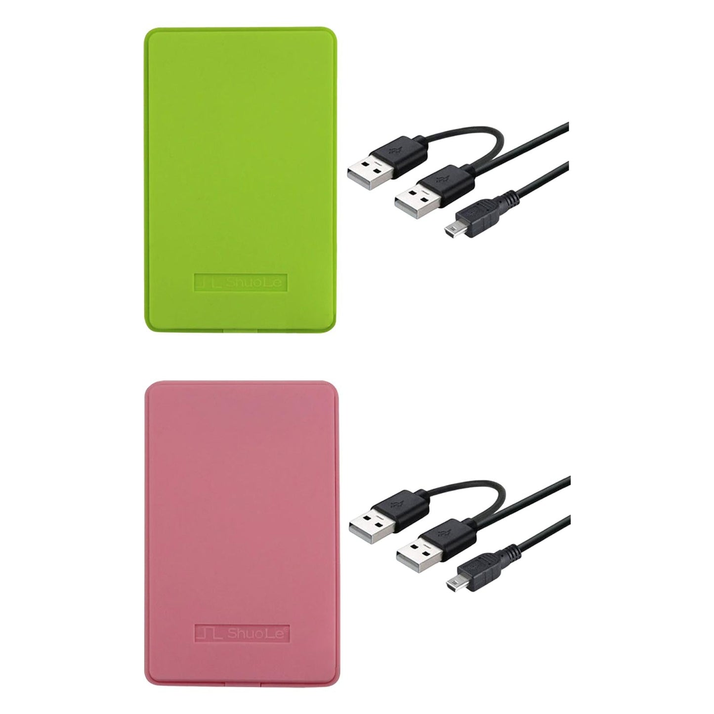 2.5 External Hard Drive Enclosure Box USB 2.0 for Notebook PC Green"