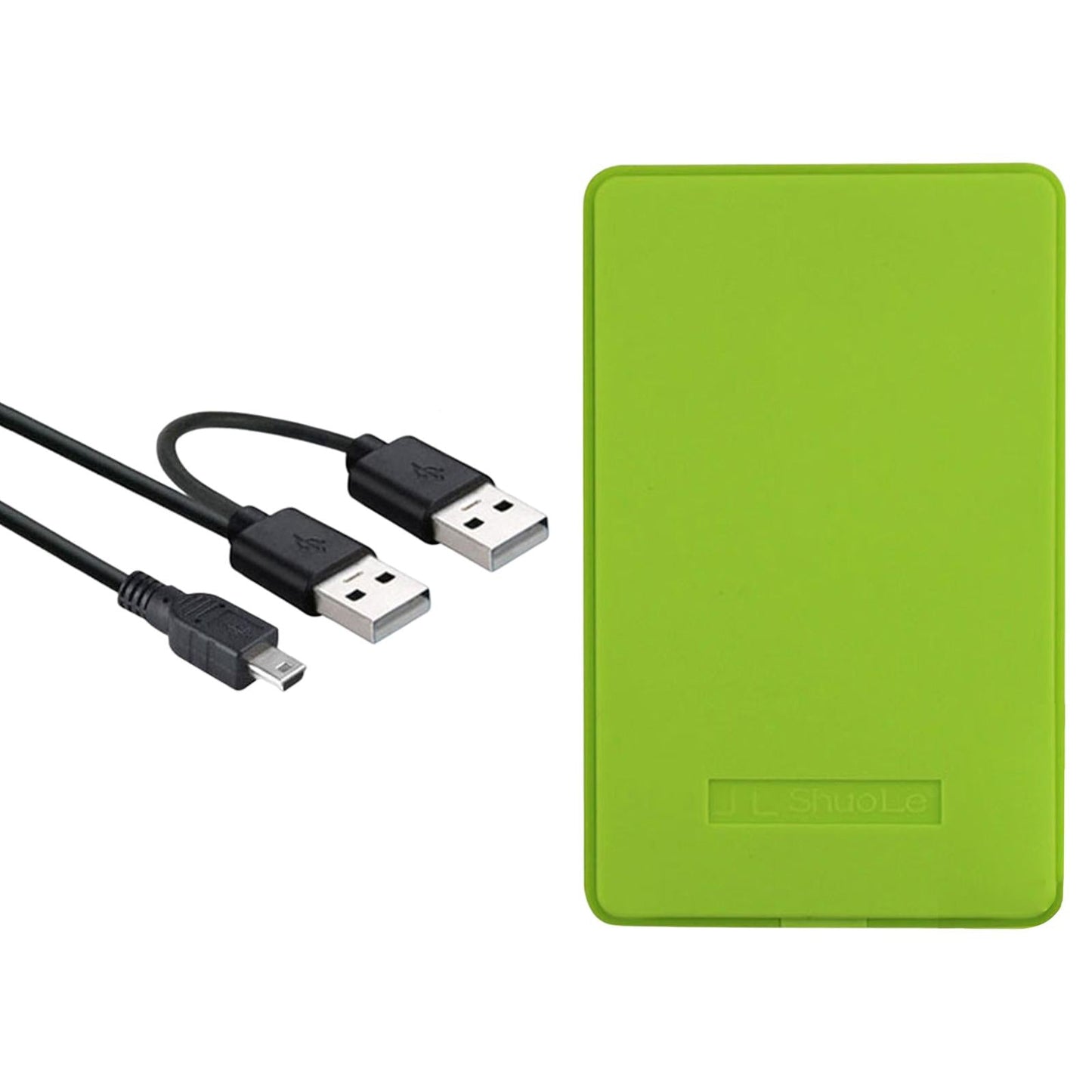 2.5 External Hard Drive Enclosure Box USB 2.0 for Notebook PC Green"