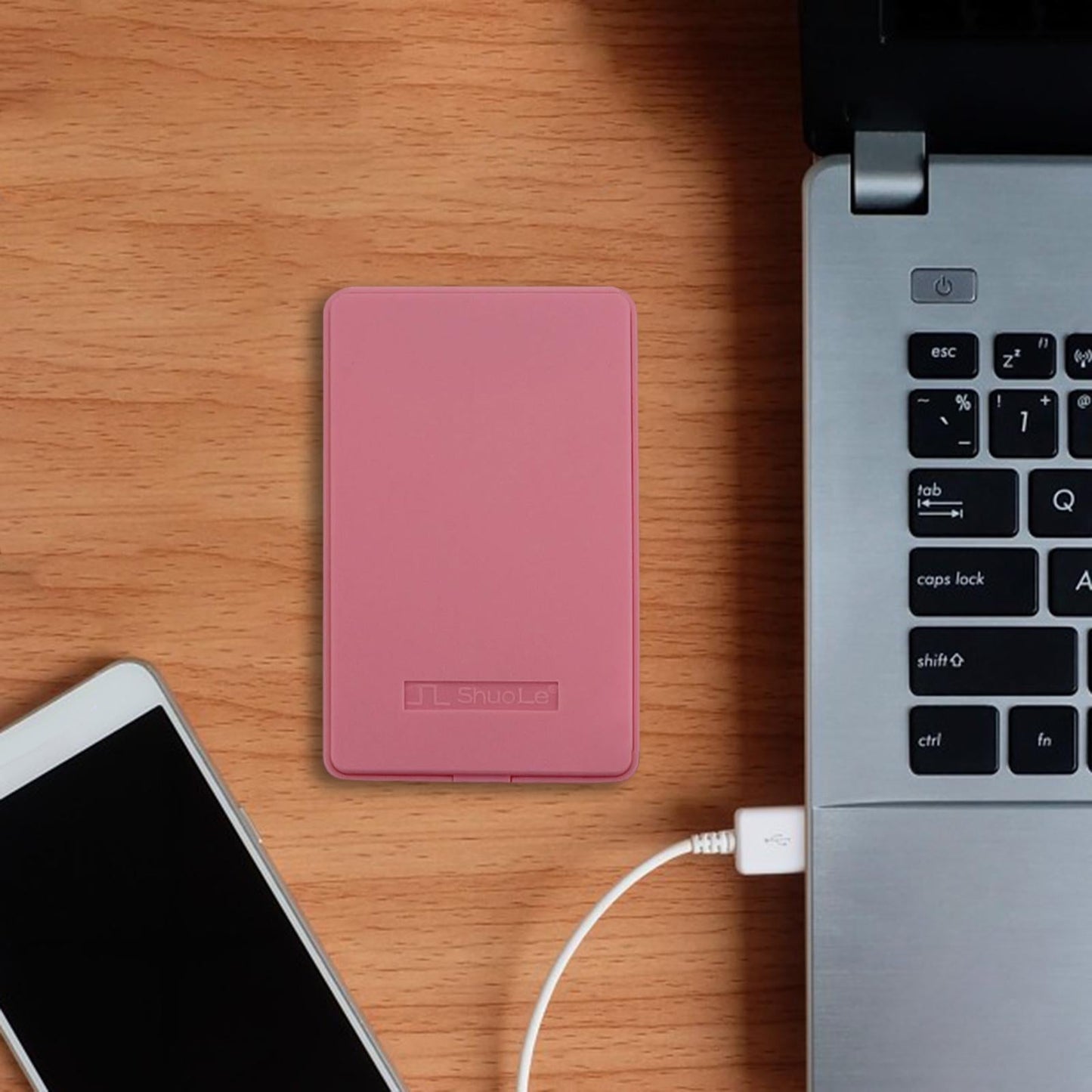 2.5 External Hard Drive Enclosure Box USB 2.0 for Notebook PC Pink"