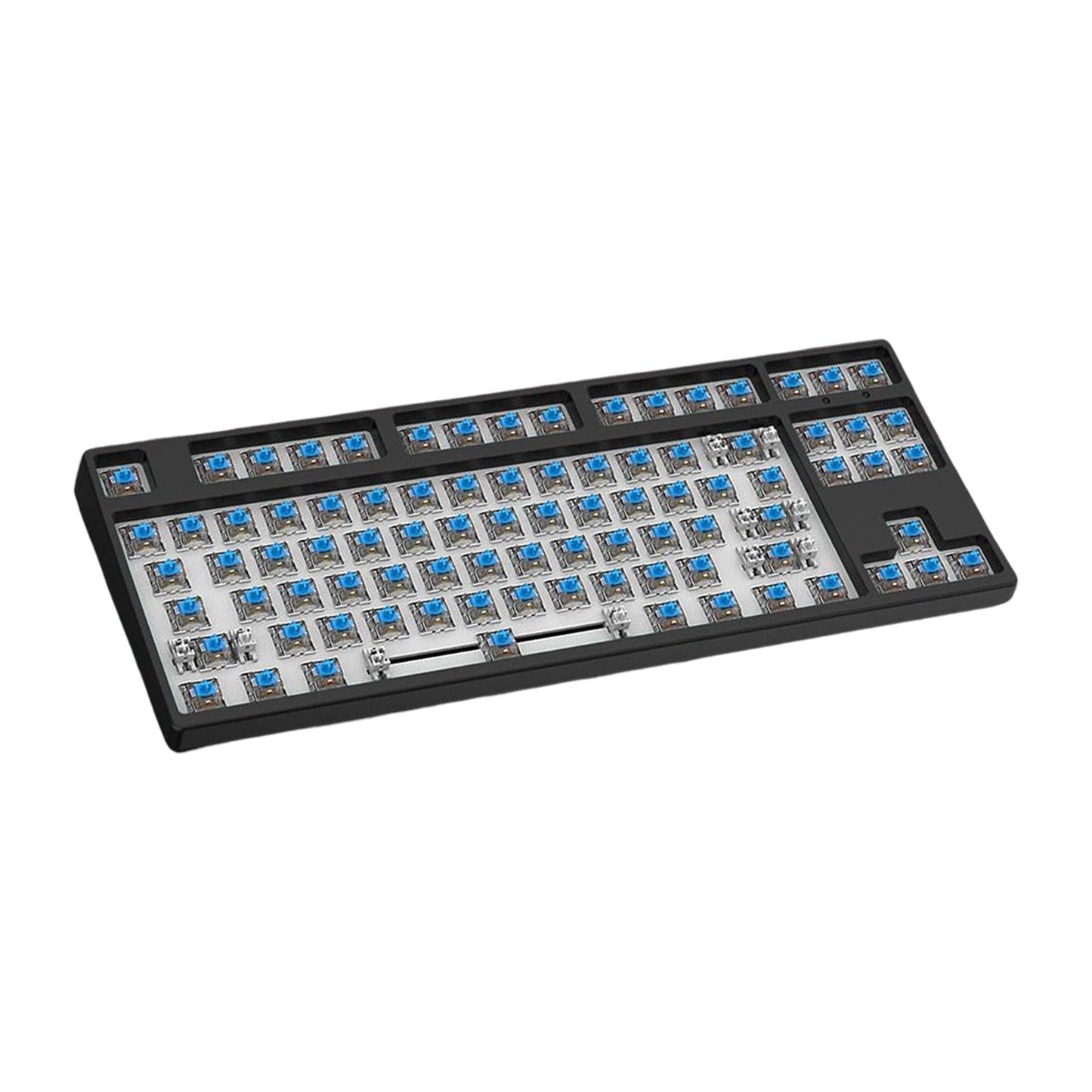 87 Keys DIY Wired Mechanical Keyboard Kit with Blue Switch for PC Parts Black